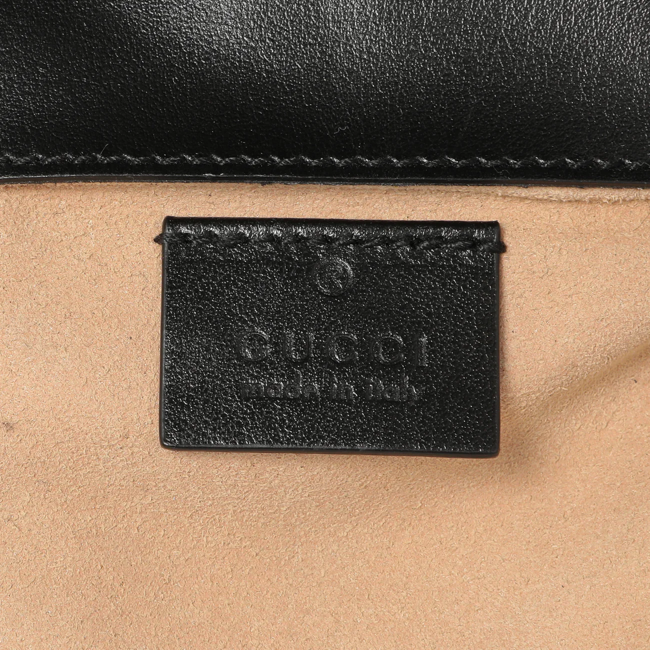 Gucci Black Calfskin Matelasse Super Mini GG Marmont - Image 9