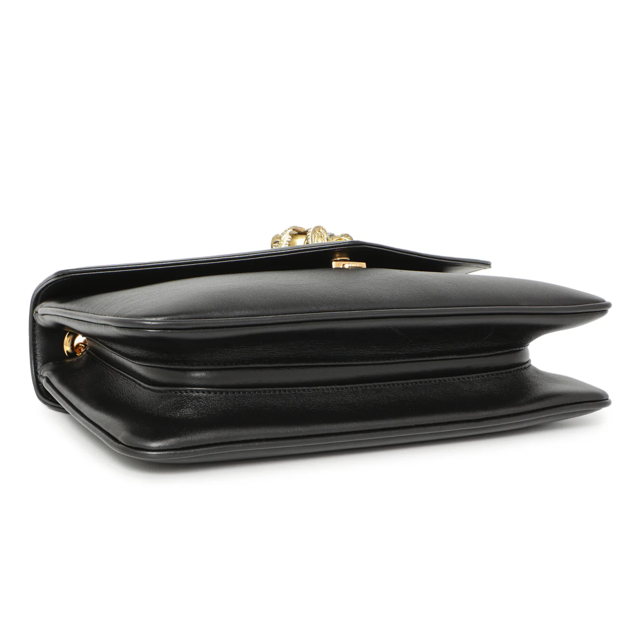 Gucci Black Calfskin Medium Rajah Shoulder Bag - Image 4