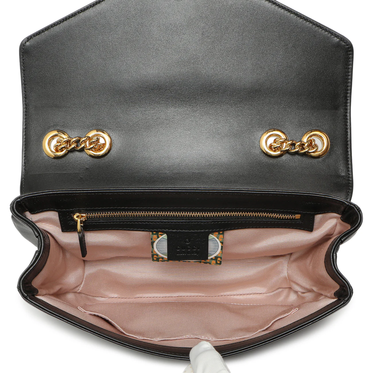 Gucci Black Calfskin Medium Rajah Shoulder Bag - Image 5