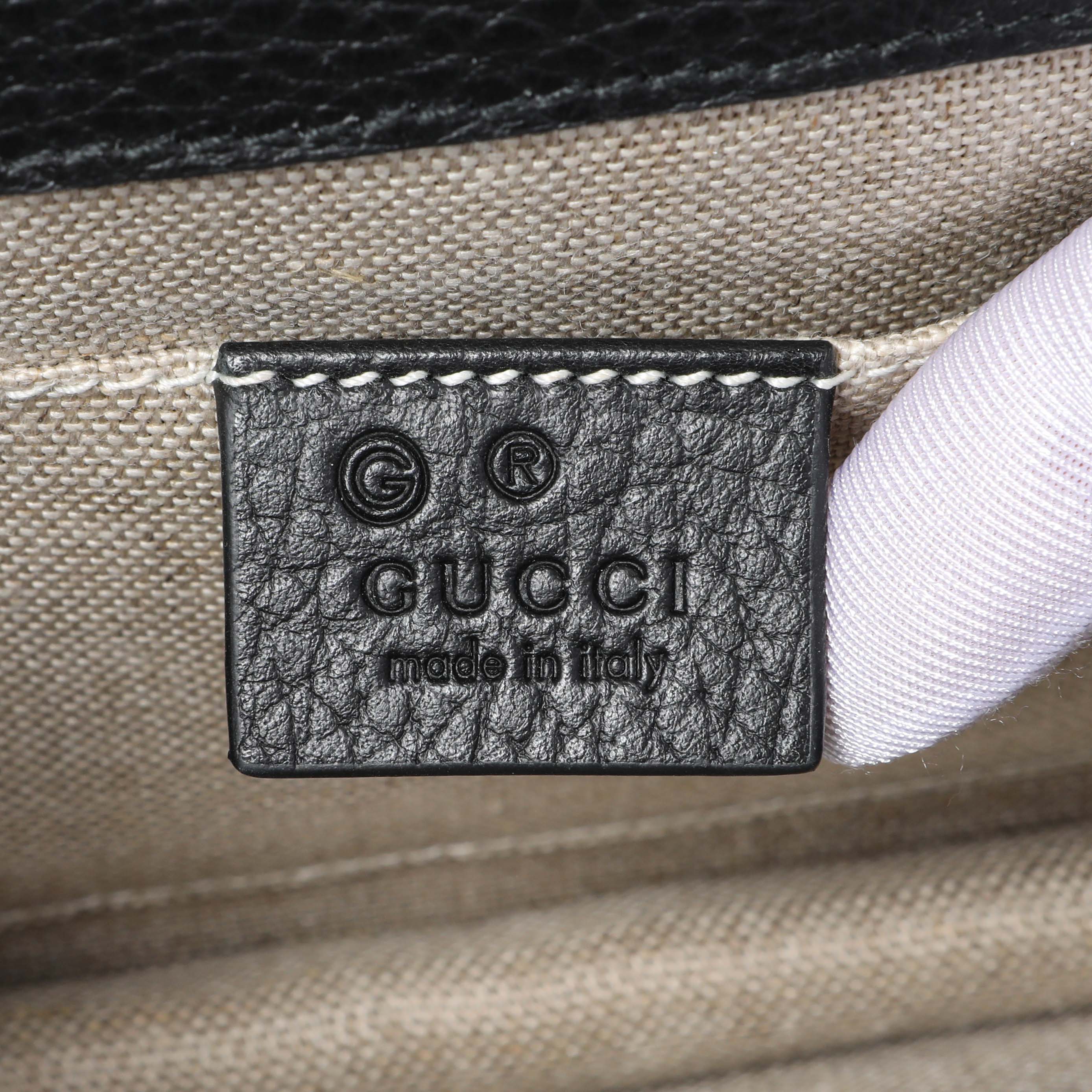 Gucci Black Dollar Calfskin Small Interlocking G Shoulder Bag - Image 5