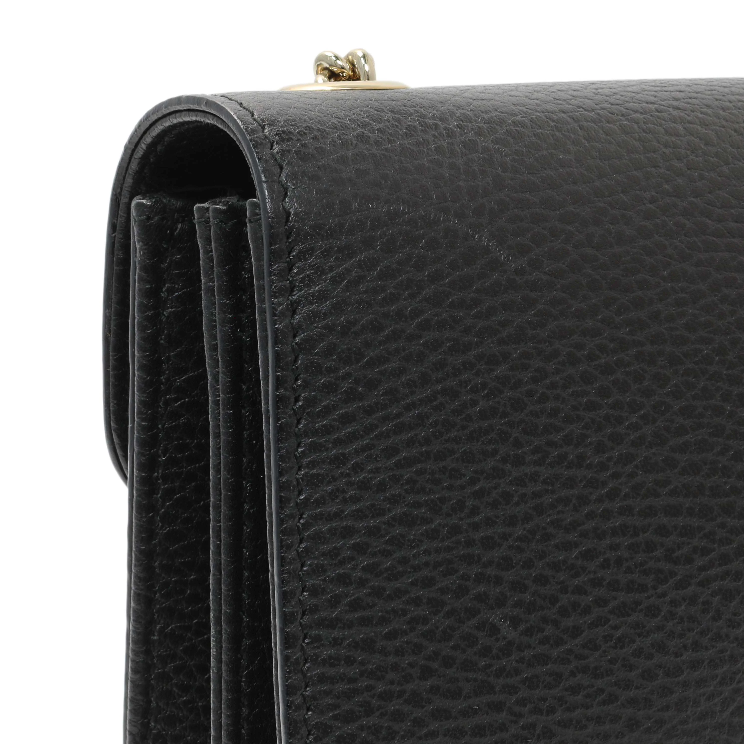 Gucci Black Dollar Calfskin Small Interlocking G Shoulder Bag - Image 7