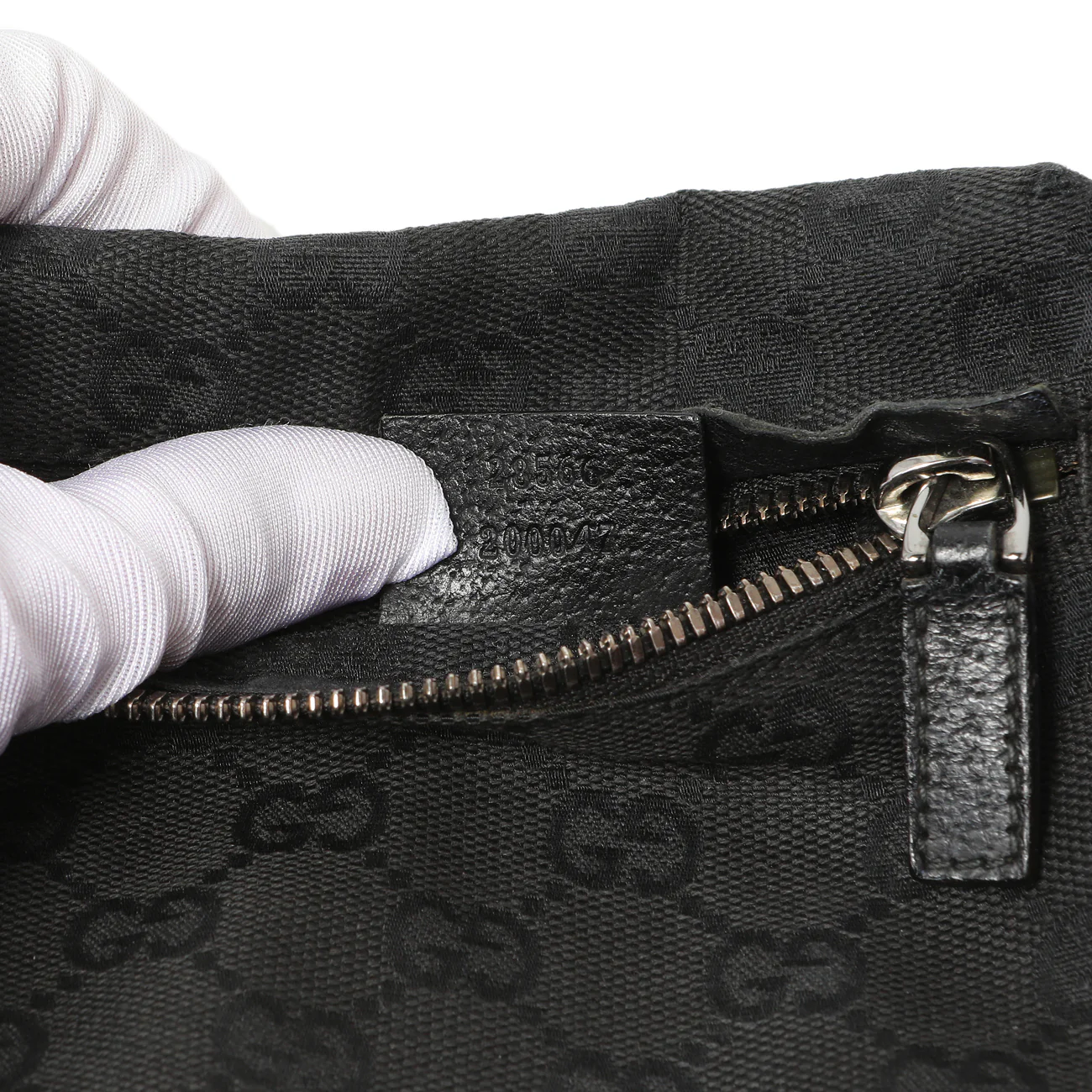Gucci Black GG Monogram Double Pocket Belt Bag - Image 10