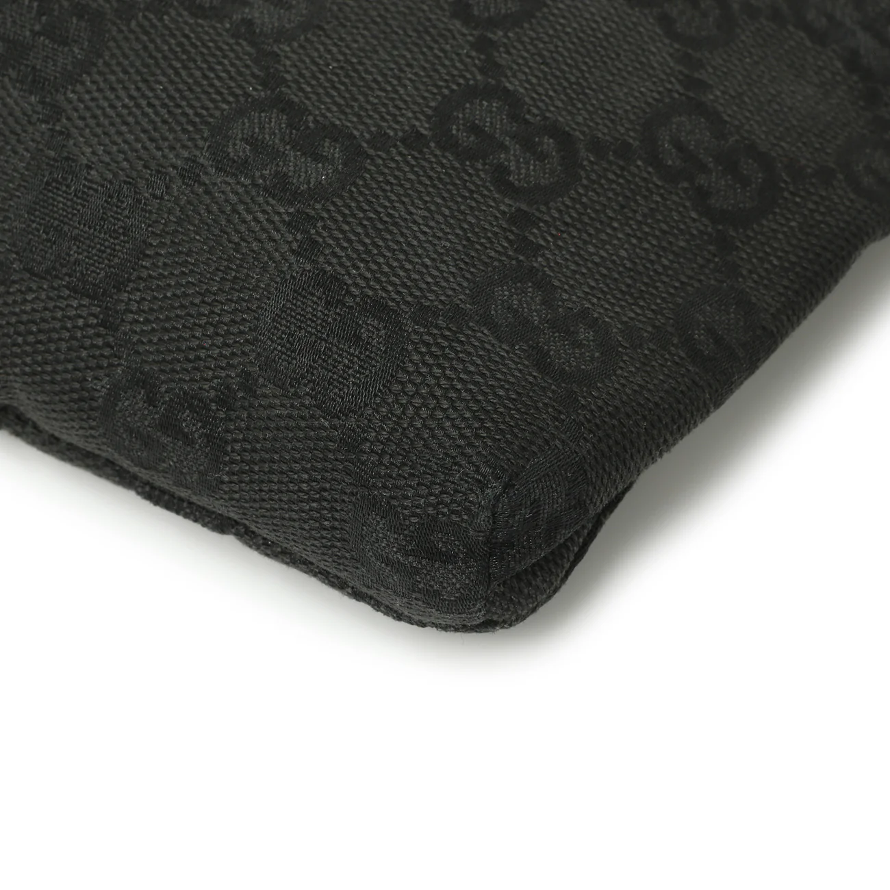 Gucci Black GG Monogram Double Pocket Belt Bag - Image 5