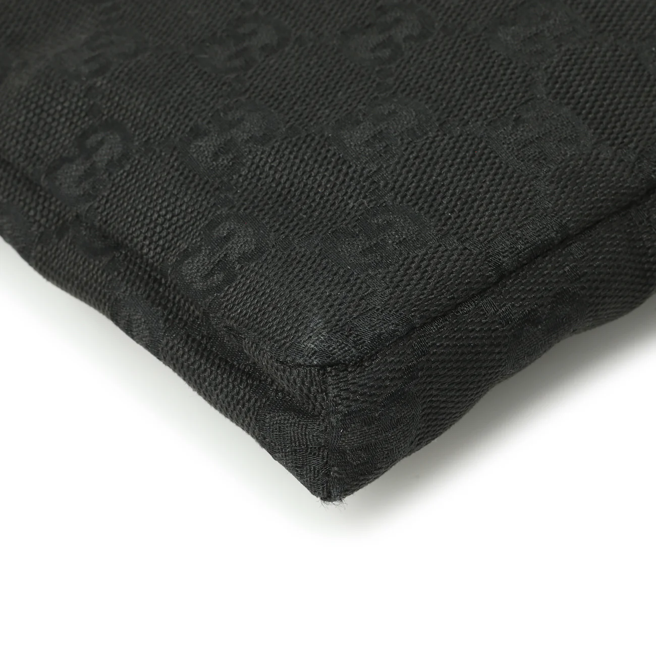Gucci Black GG Monogram Double Pocket Belt Bag - Image 6