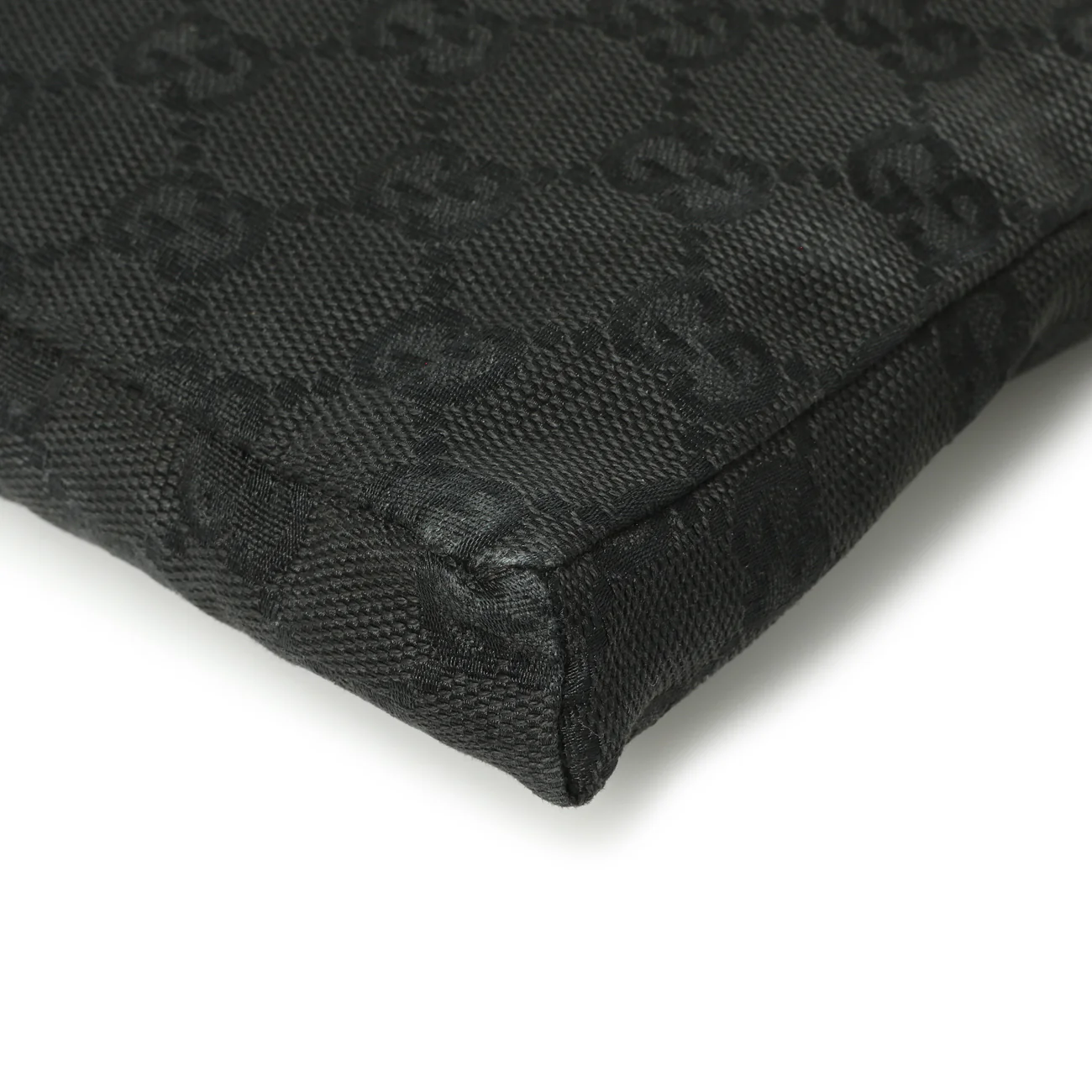 Gucci Black GG Monogram Double Pocket Belt Bag - Image 7