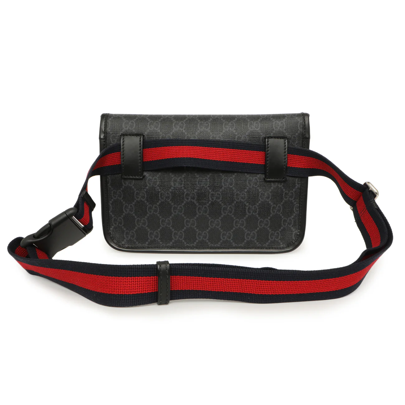 Gucci Black GG Supreme Monogram Belt Bag - Image 2