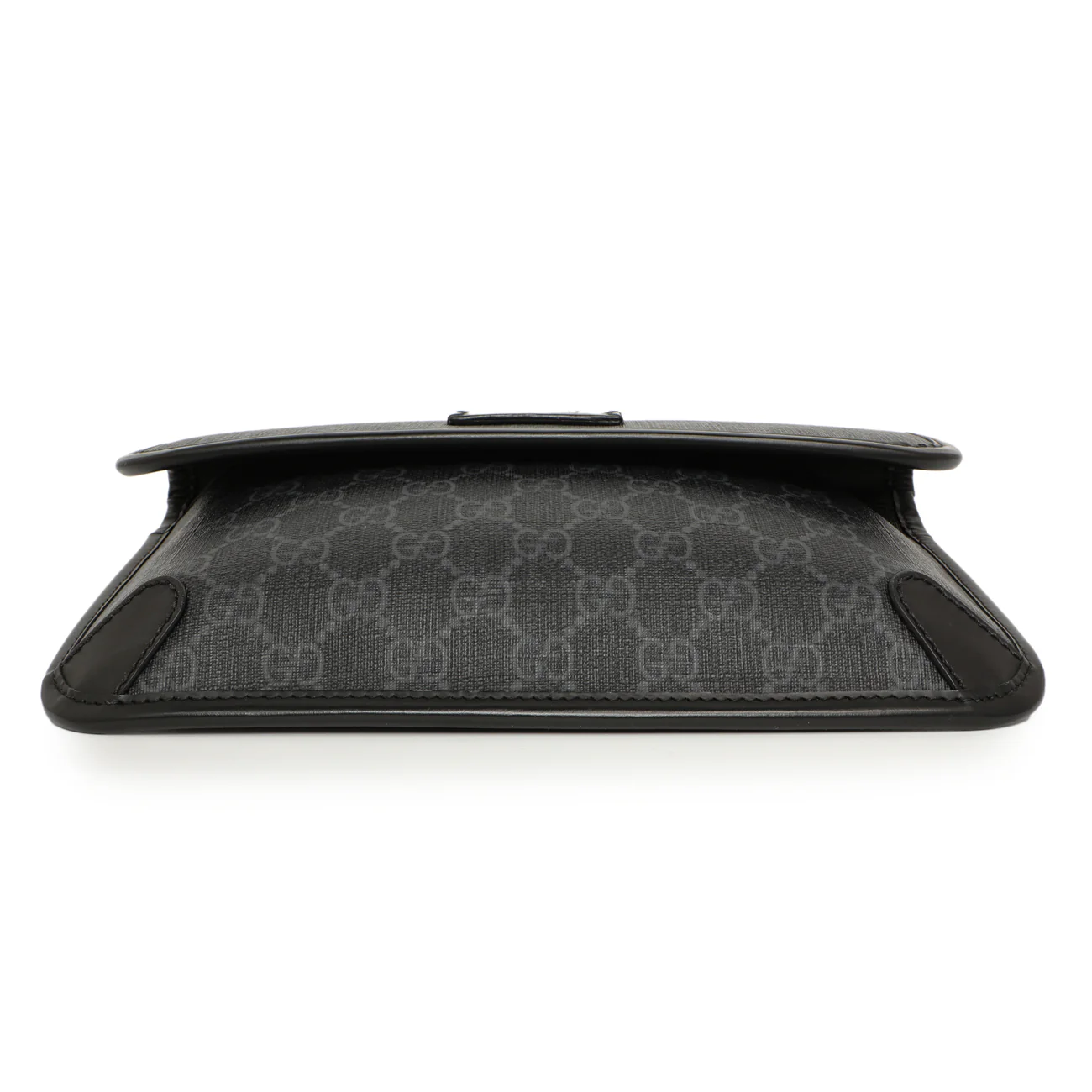 Gucci Black GG Supreme Monogram Belt Bag - Image 3