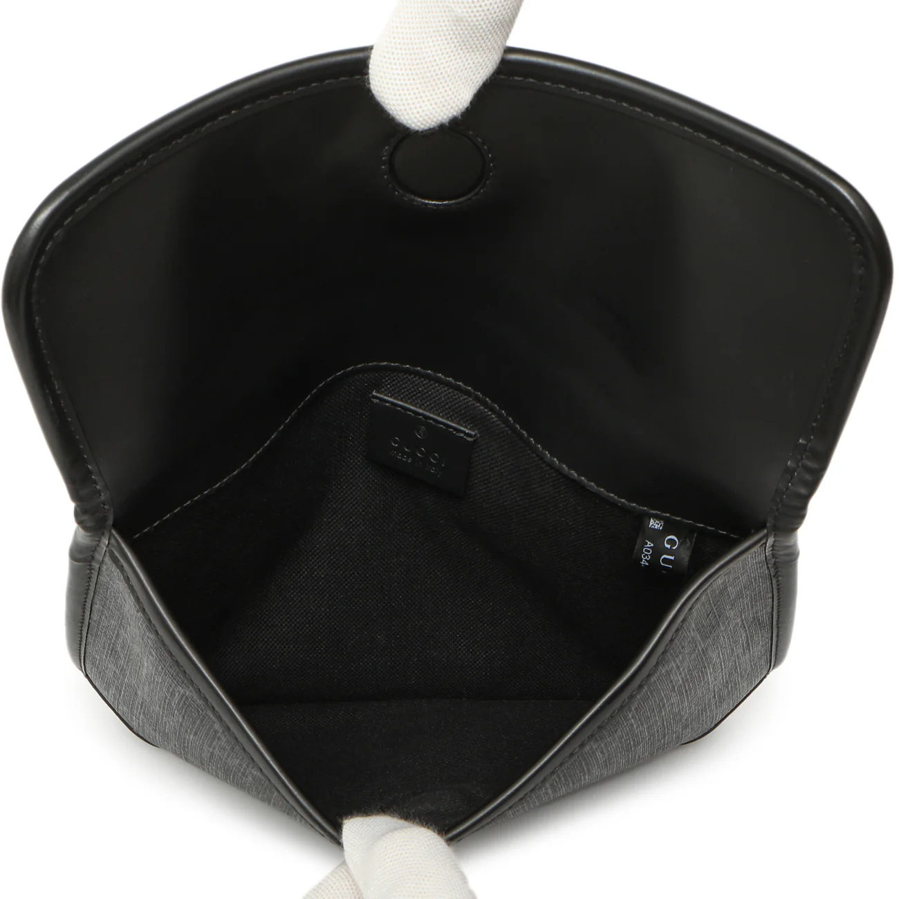 Gucci Black GG Supreme Monogram Belt Bag - Image 4
