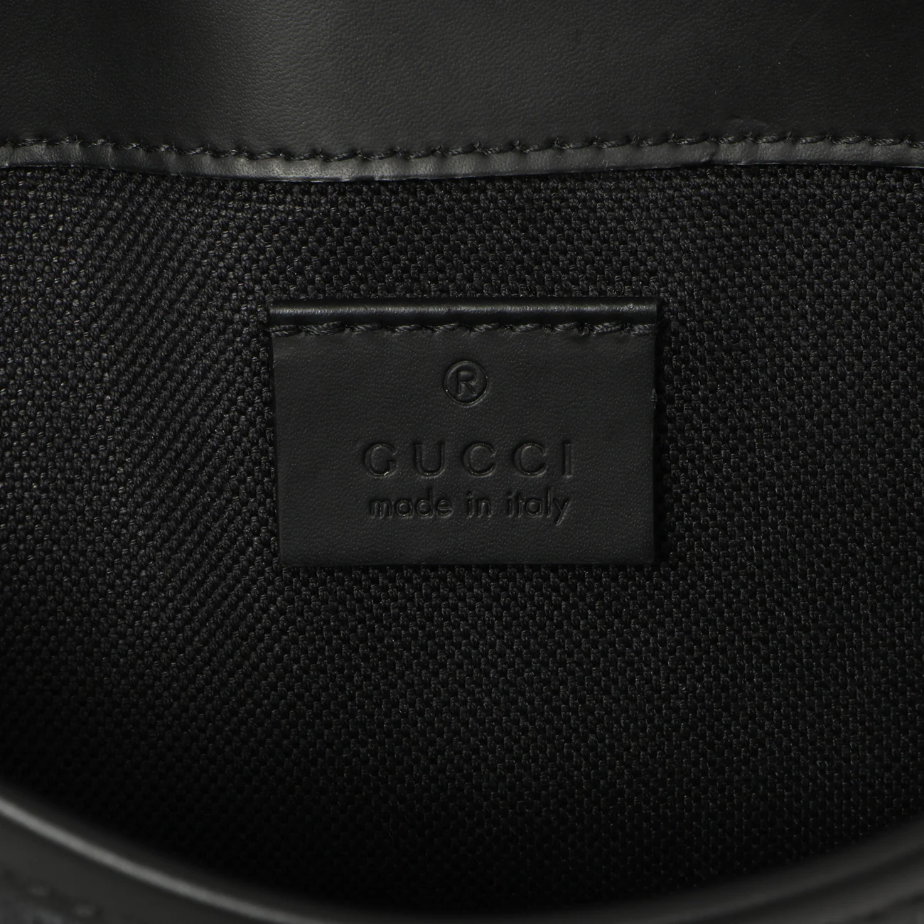 Gucci Black GG Supreme Monogram Belt Bag - Image 5