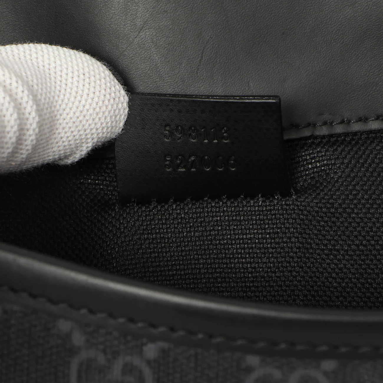 Gucci Black GG Supreme Monogram Belt Bag - Image 6