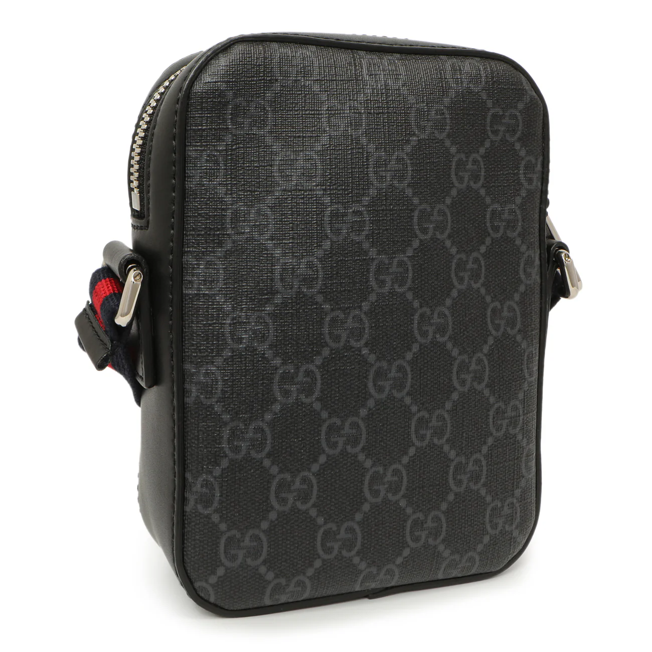 Gucci Black GG Supreme Monogram Mini Messenger - Image 3