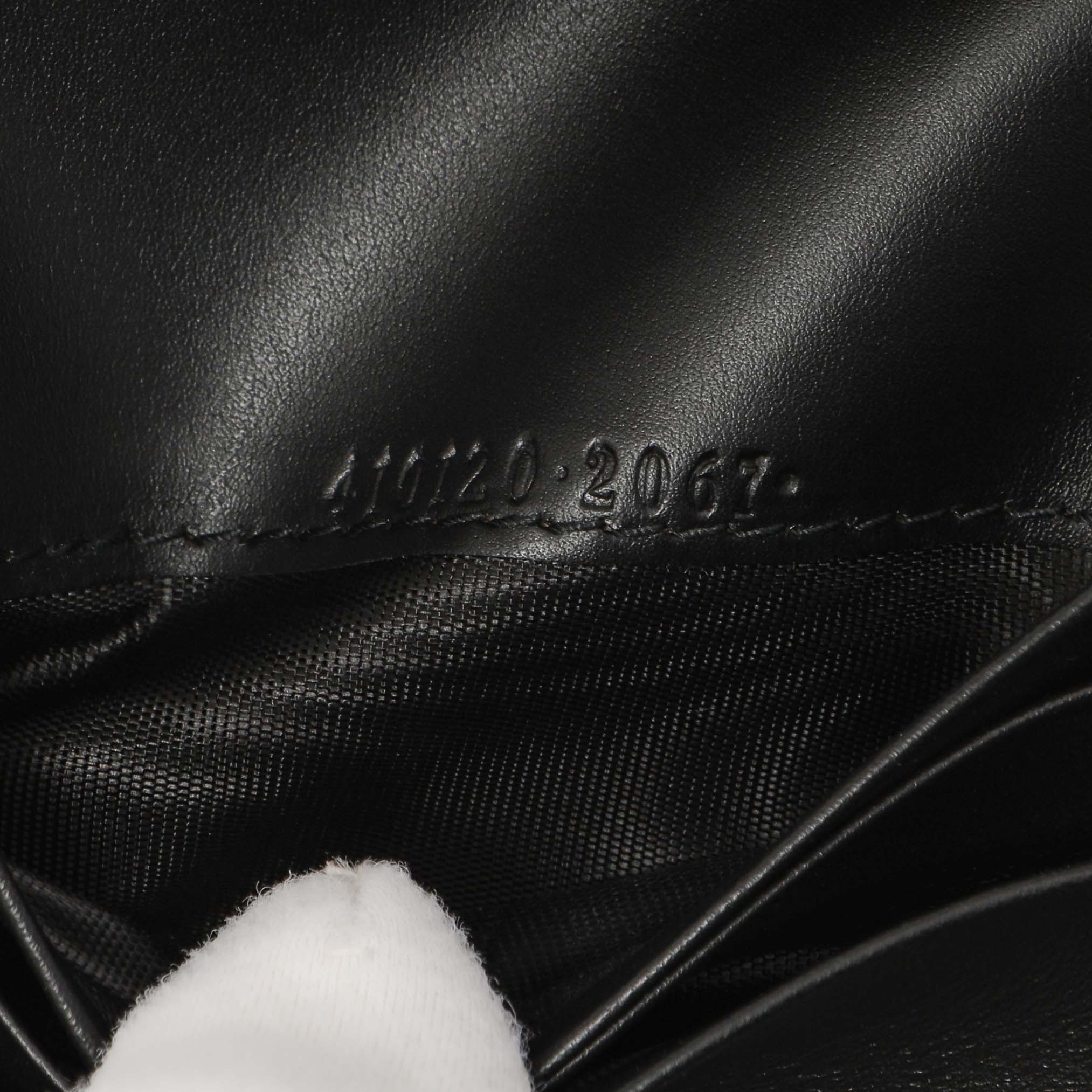 Gucci Black Guccissima Card Case Wallet - Image 6