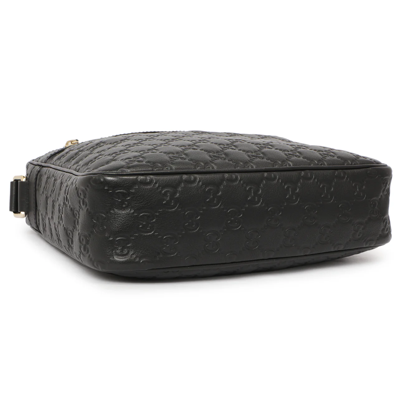 Gucci Black Guccissima Messenger Bag - Image 3