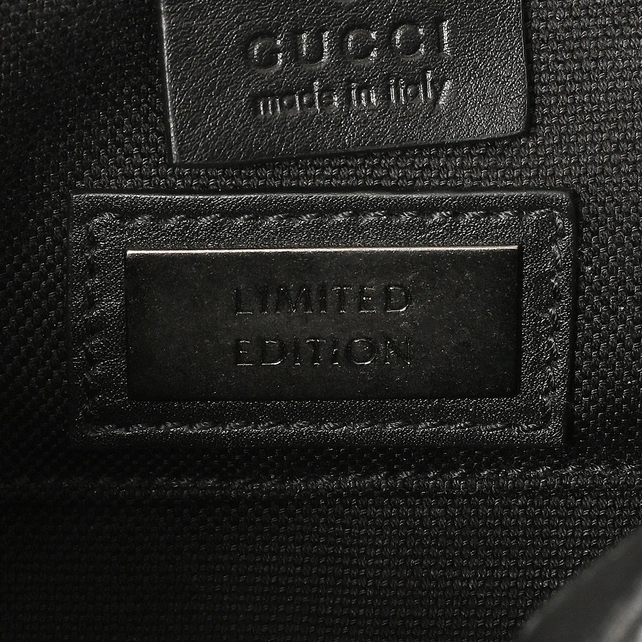 Gucci Black Guccissima Mini Emily Shoulder Bag - Image 6