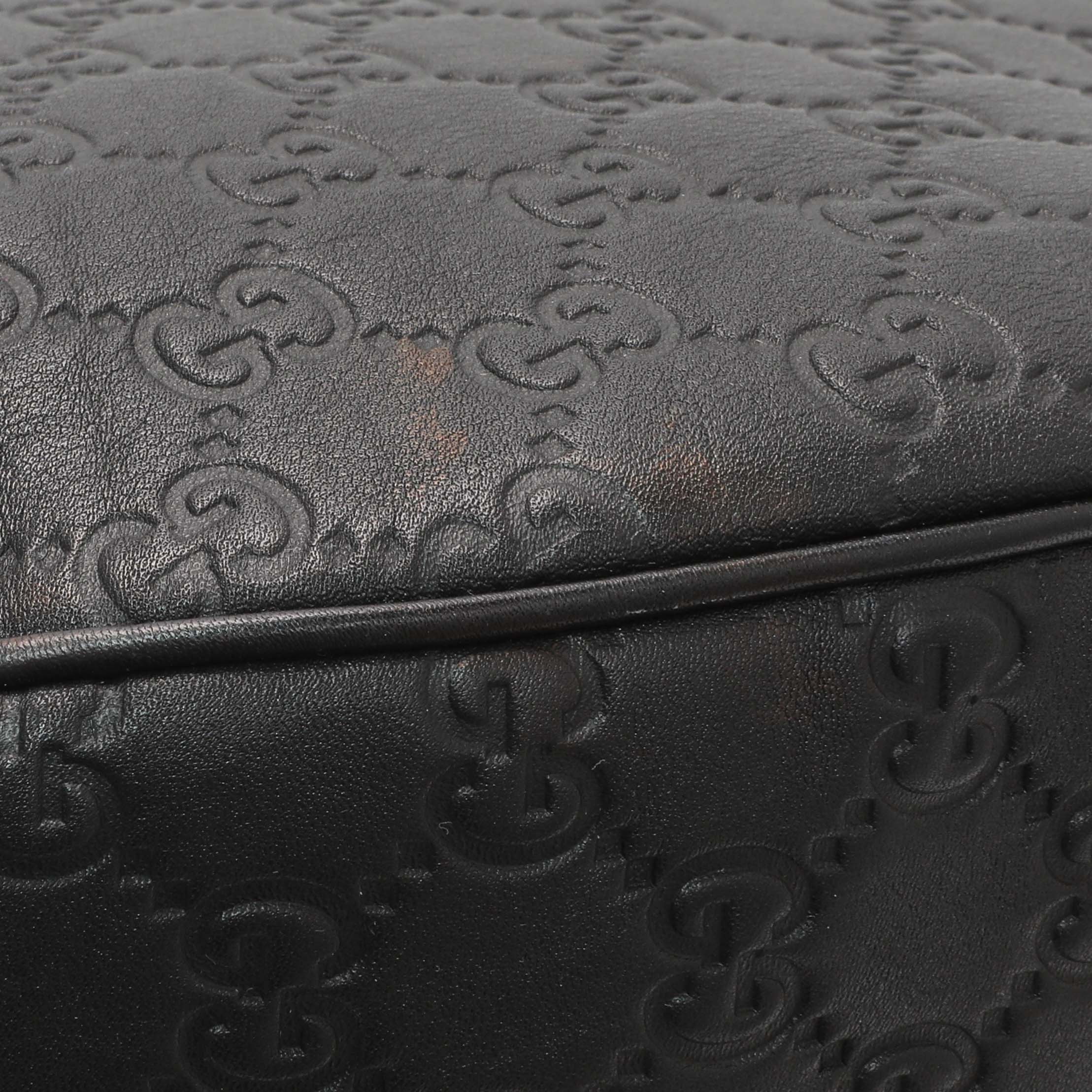 Gucci Black Guccissima Twins Hobo Medium - Image 7