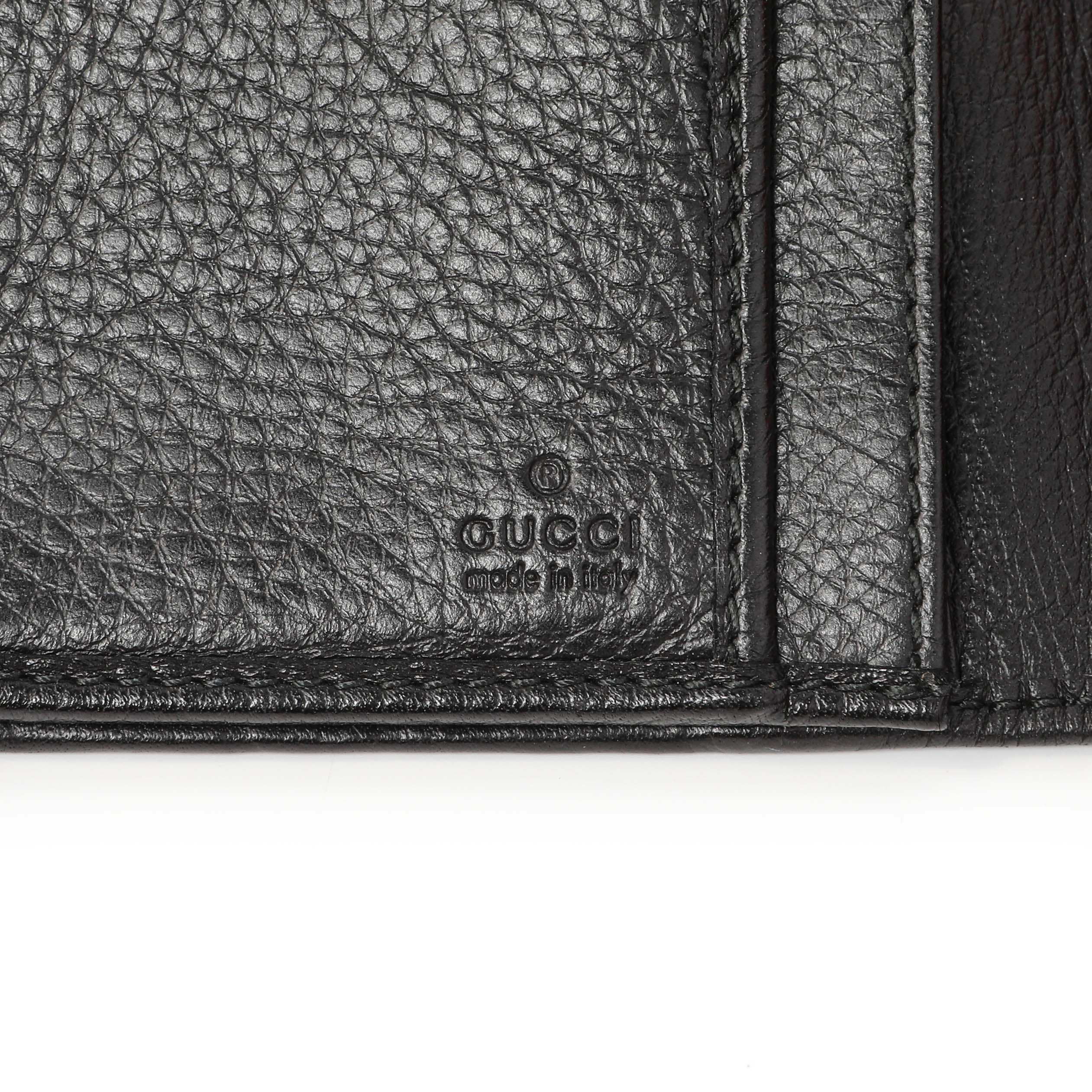 Gucci Black Guccissima Web Long Wallet - Image 5