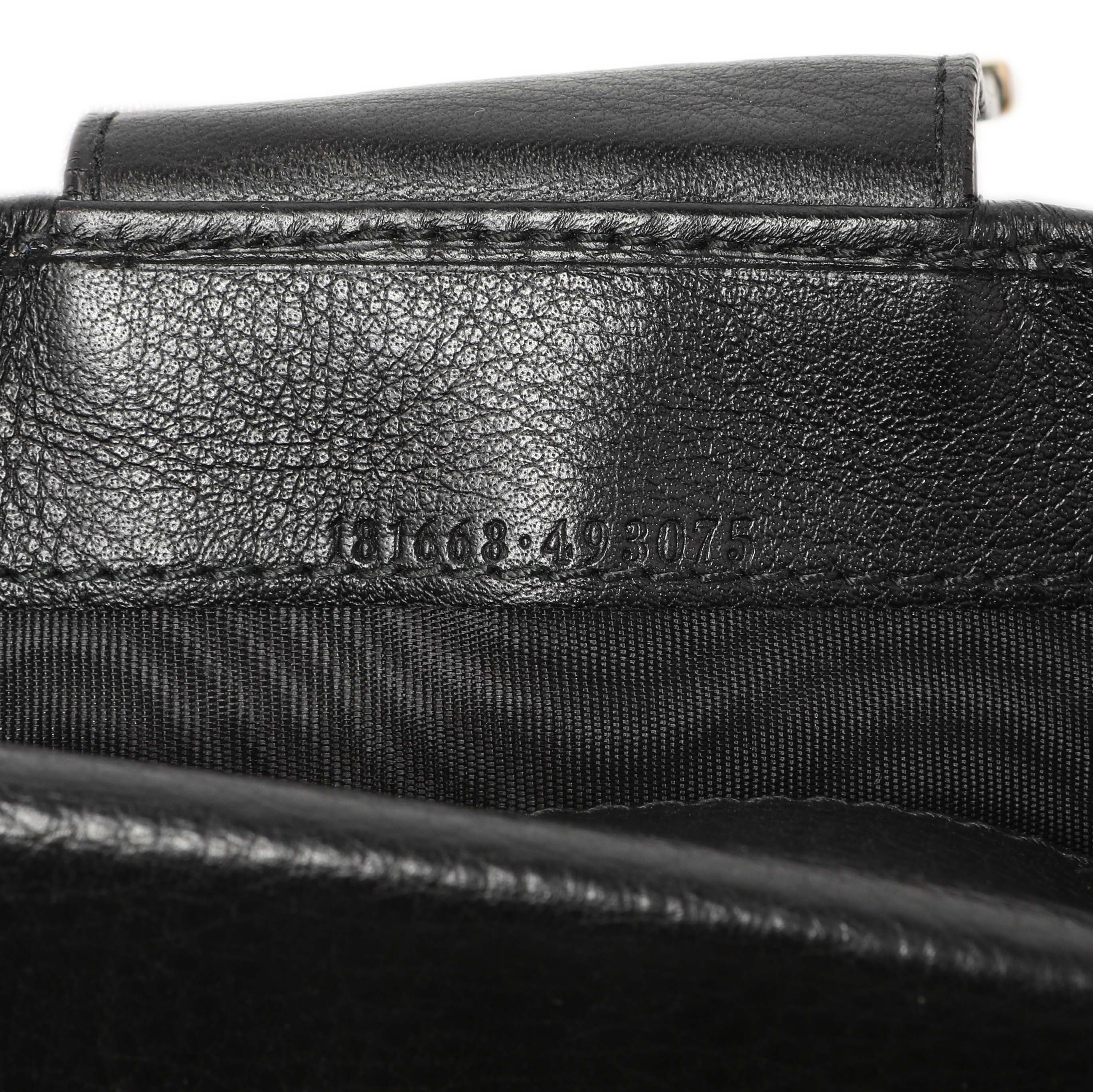 Gucci Black Guccissima Web Long Wallet - Image 6
