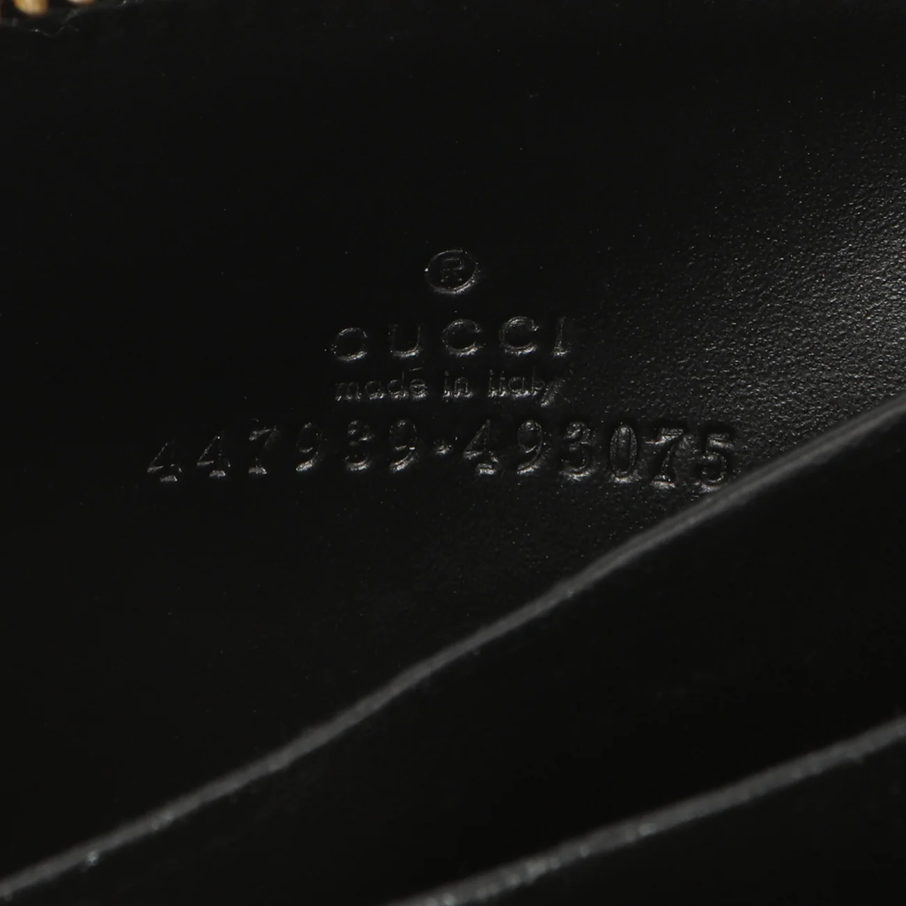 Gucci Black Guccissima Zip Around Card Case - Image 9