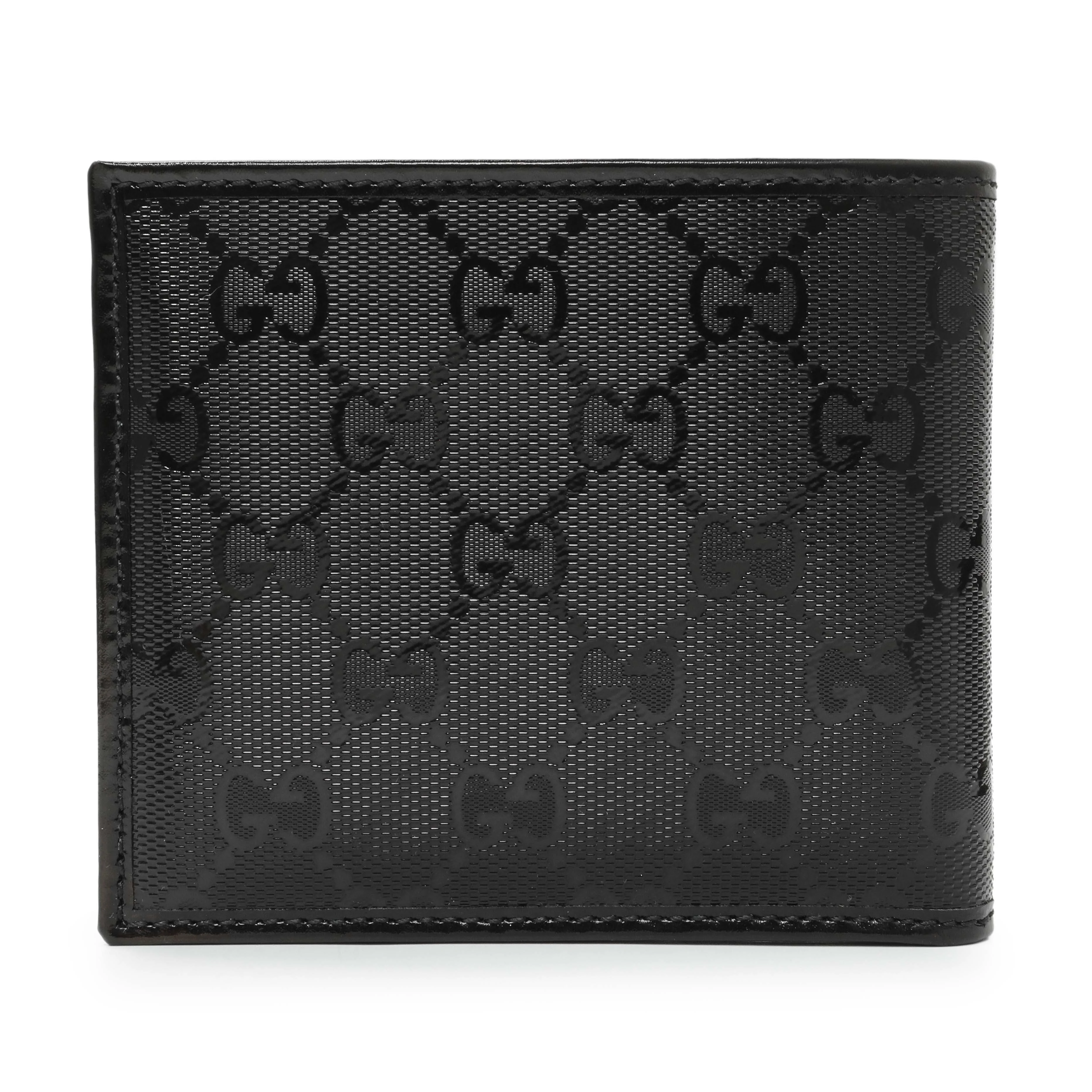 Gucci Black Imprime Monogram Bifold Wallet - Image 2