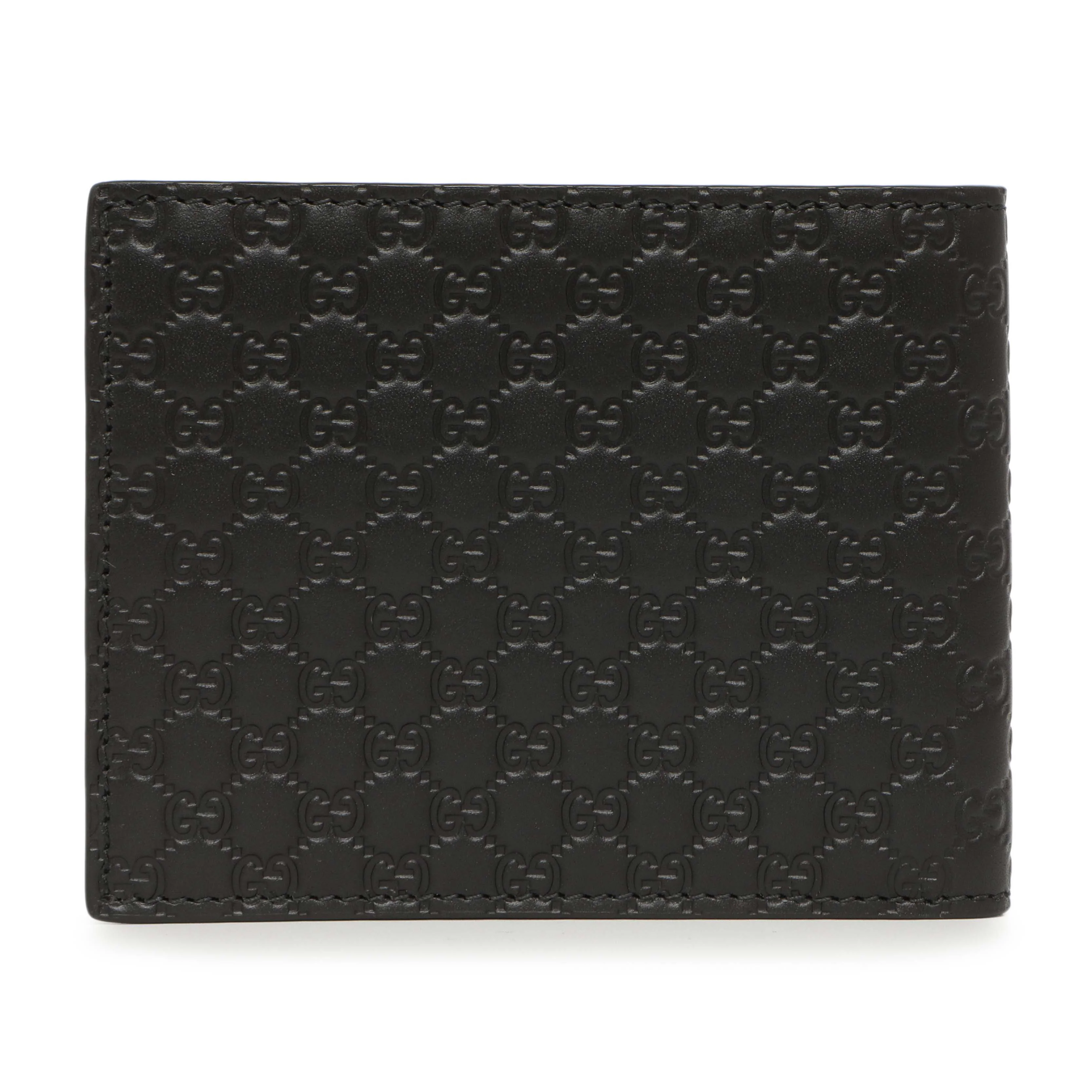 Gucci Black Microguccissima Bi-Fold Wallet - Image 2