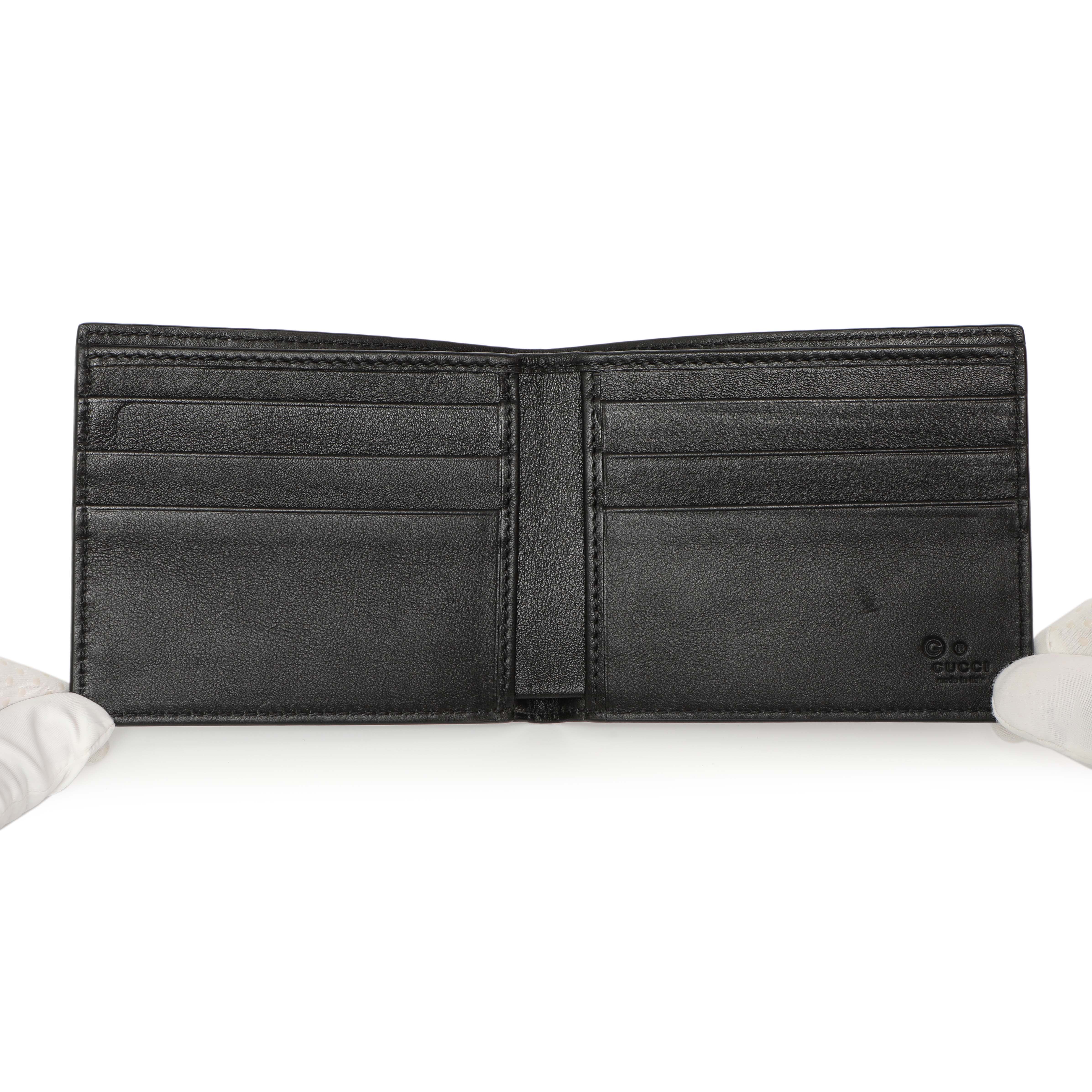 Gucci Black Microguccissima Bi-Fold Wallet - Image 4