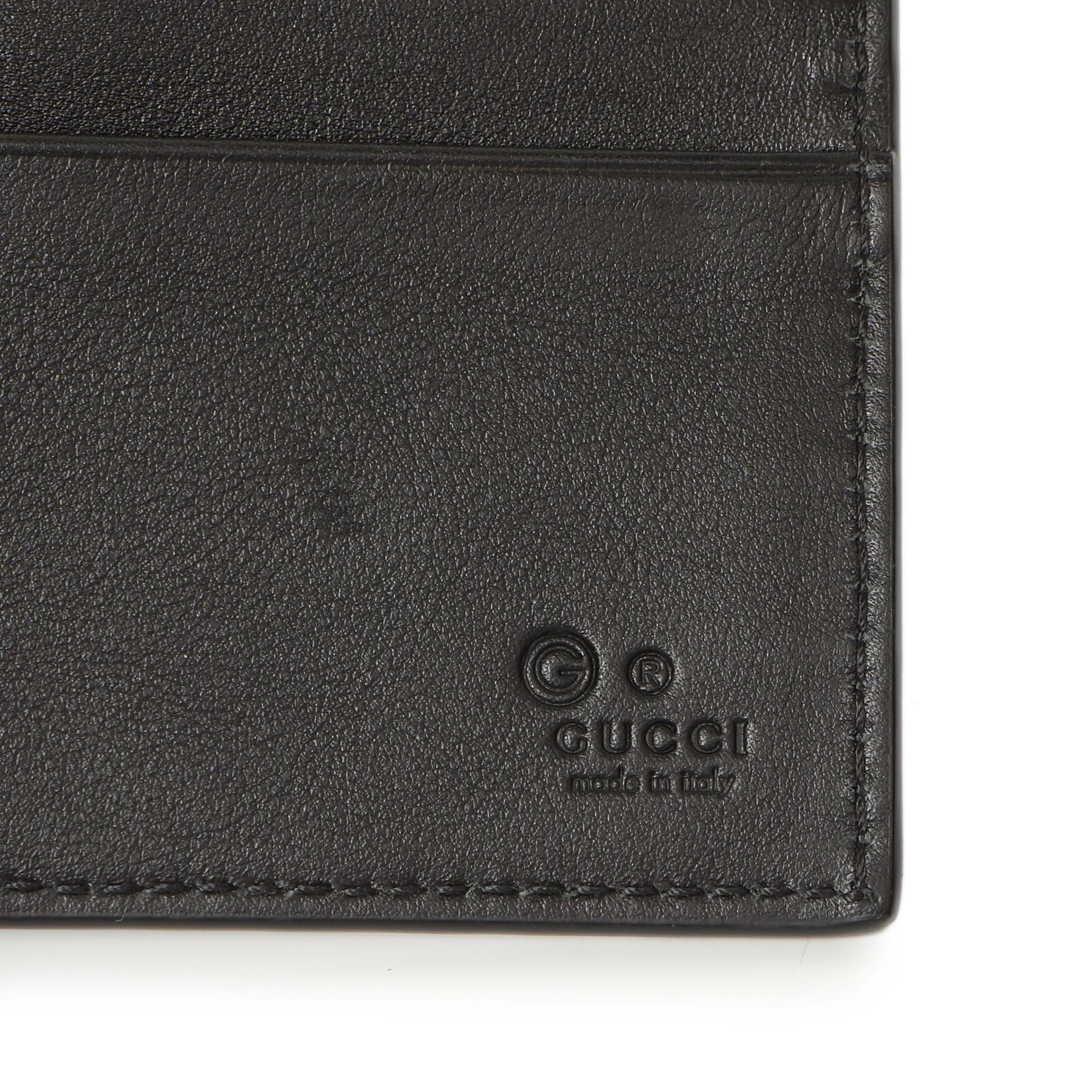 Gucci Black Microguccissima Bi-Fold Wallet - Image 5
