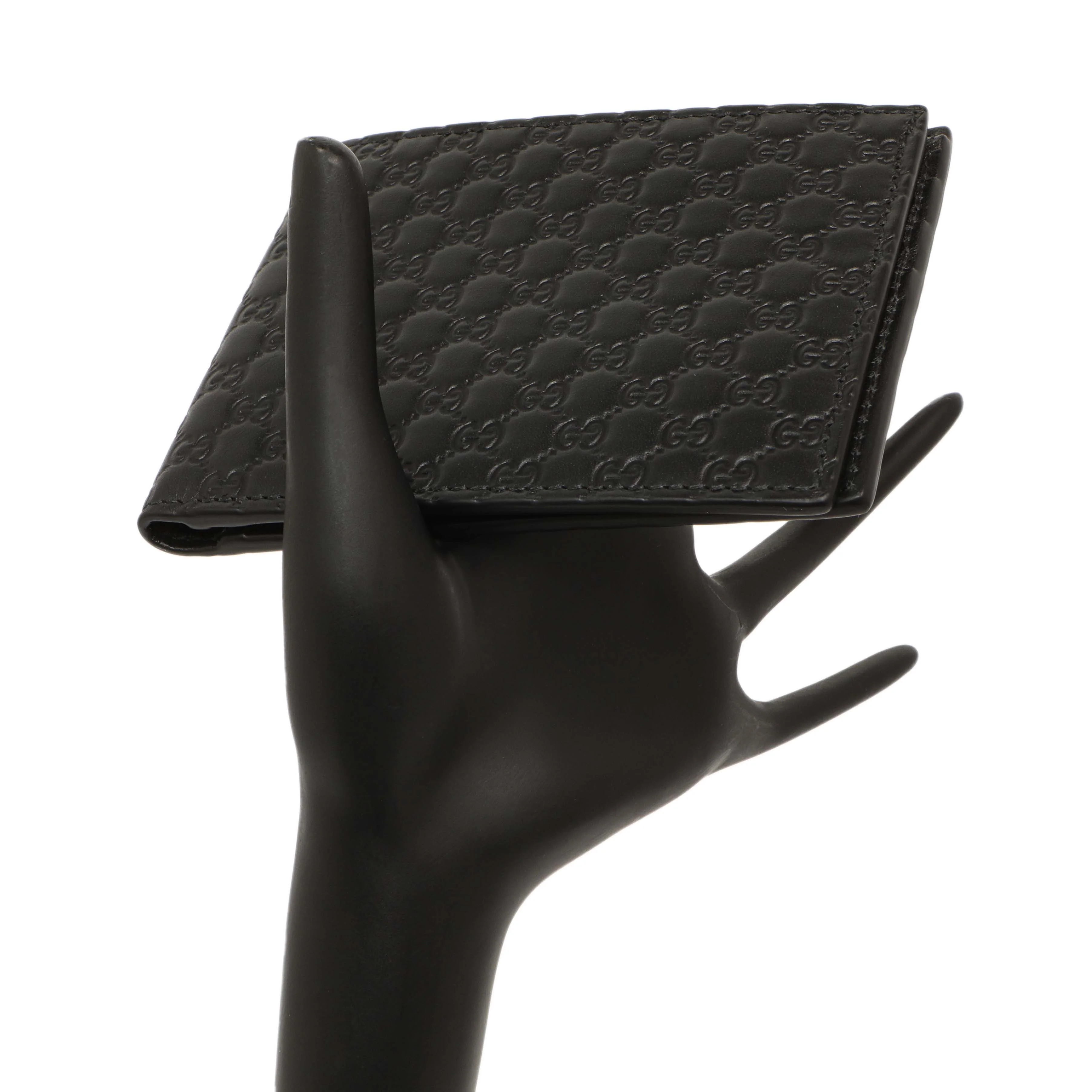 Gucci Black Microguccissima Bi-Fold Wallet - Image 6