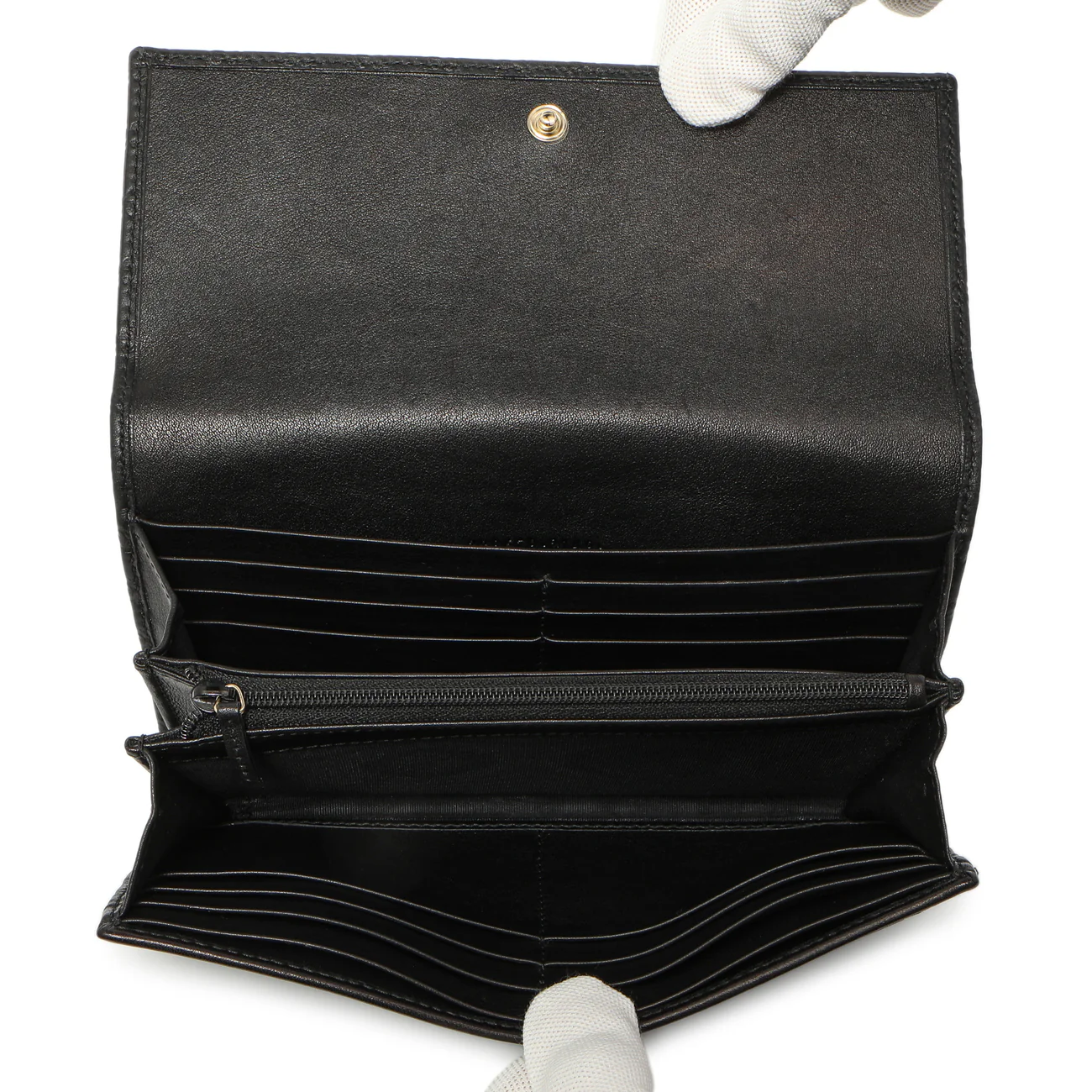Gucci Black Microguccissima Bow Continental Wallet - Image 12