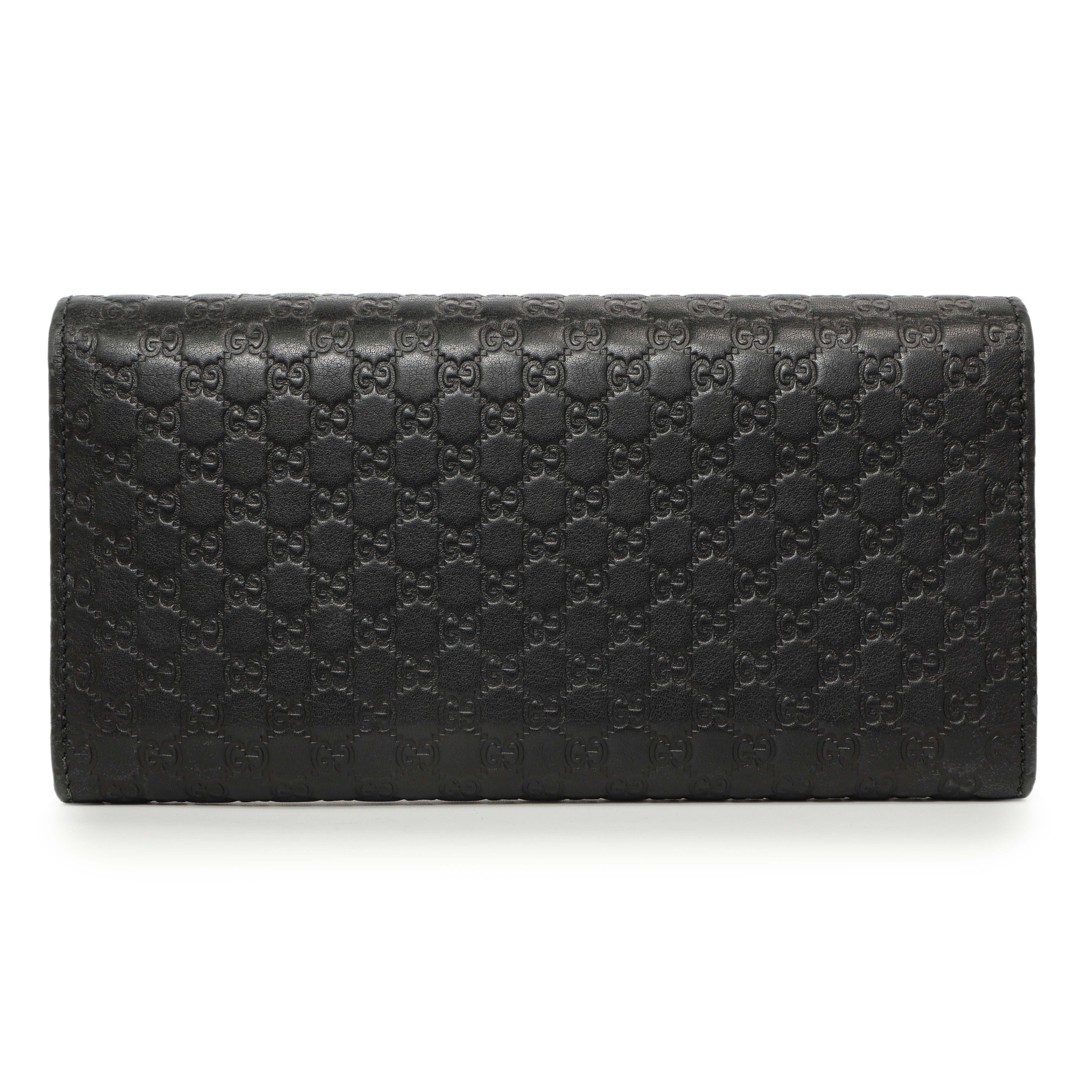Gucci Black Microguccissima Bow Continental Wallet - Image 2