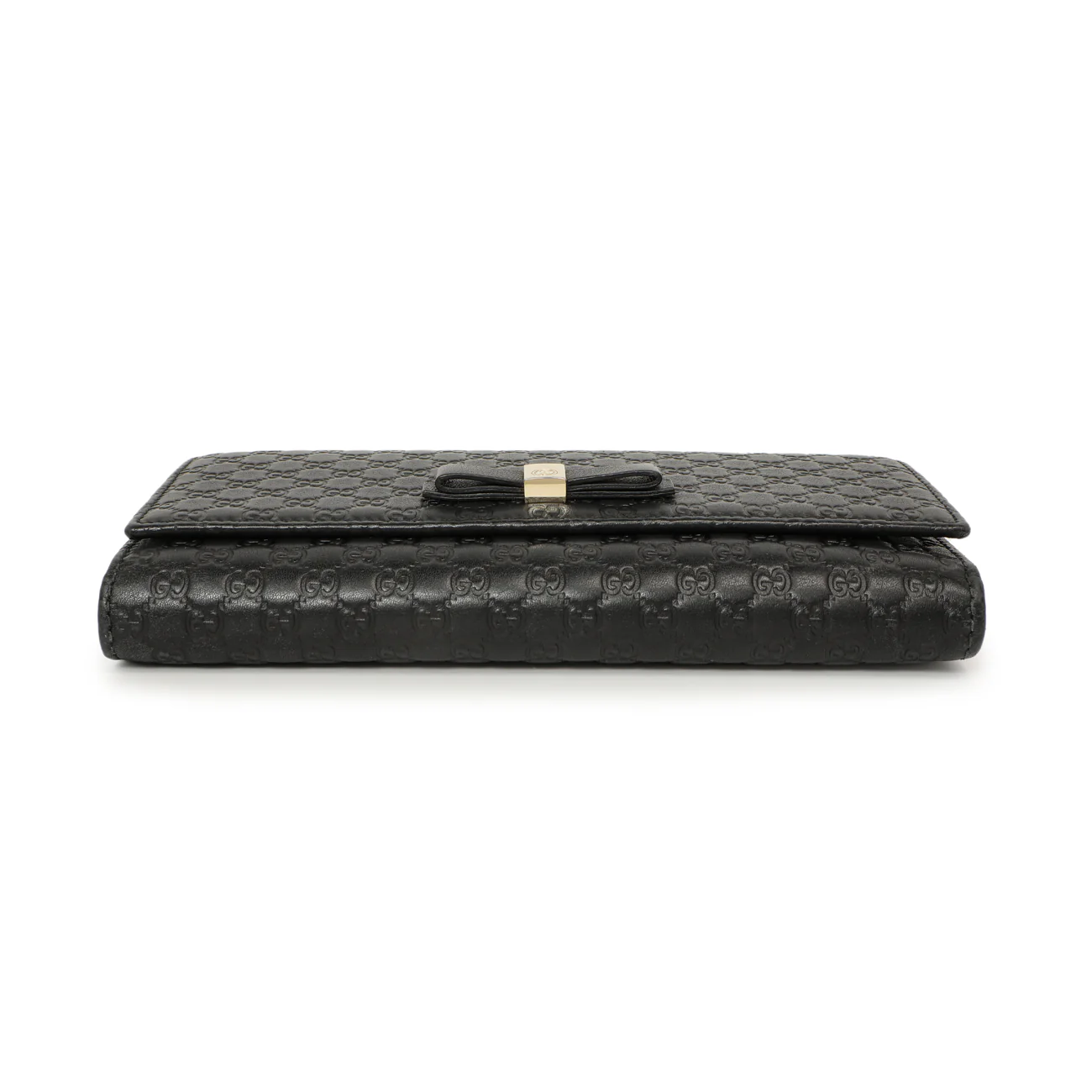 Gucci Black Microguccissima Bow Continental Wallet - Image 3