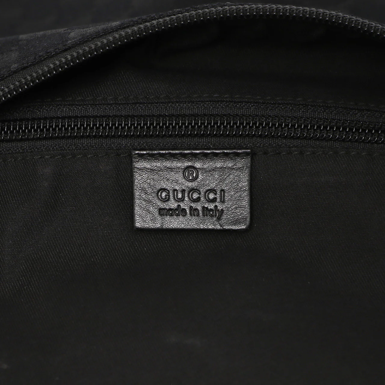 Gucci Black Monogram Perforated Flat Messenger - Image 8