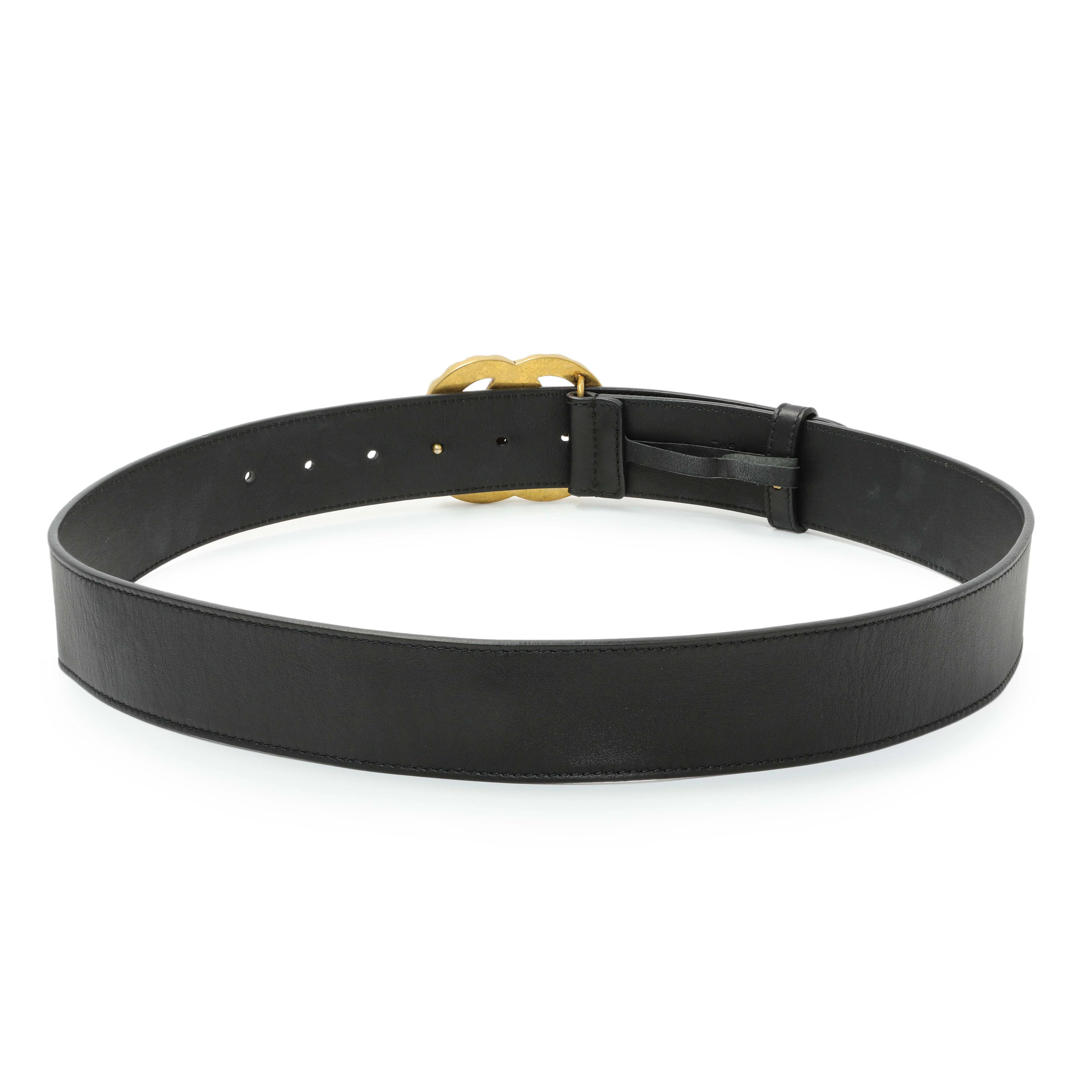 Gucci Black Moon Calfskin Pearl Double G 40mm Belt - Image 2