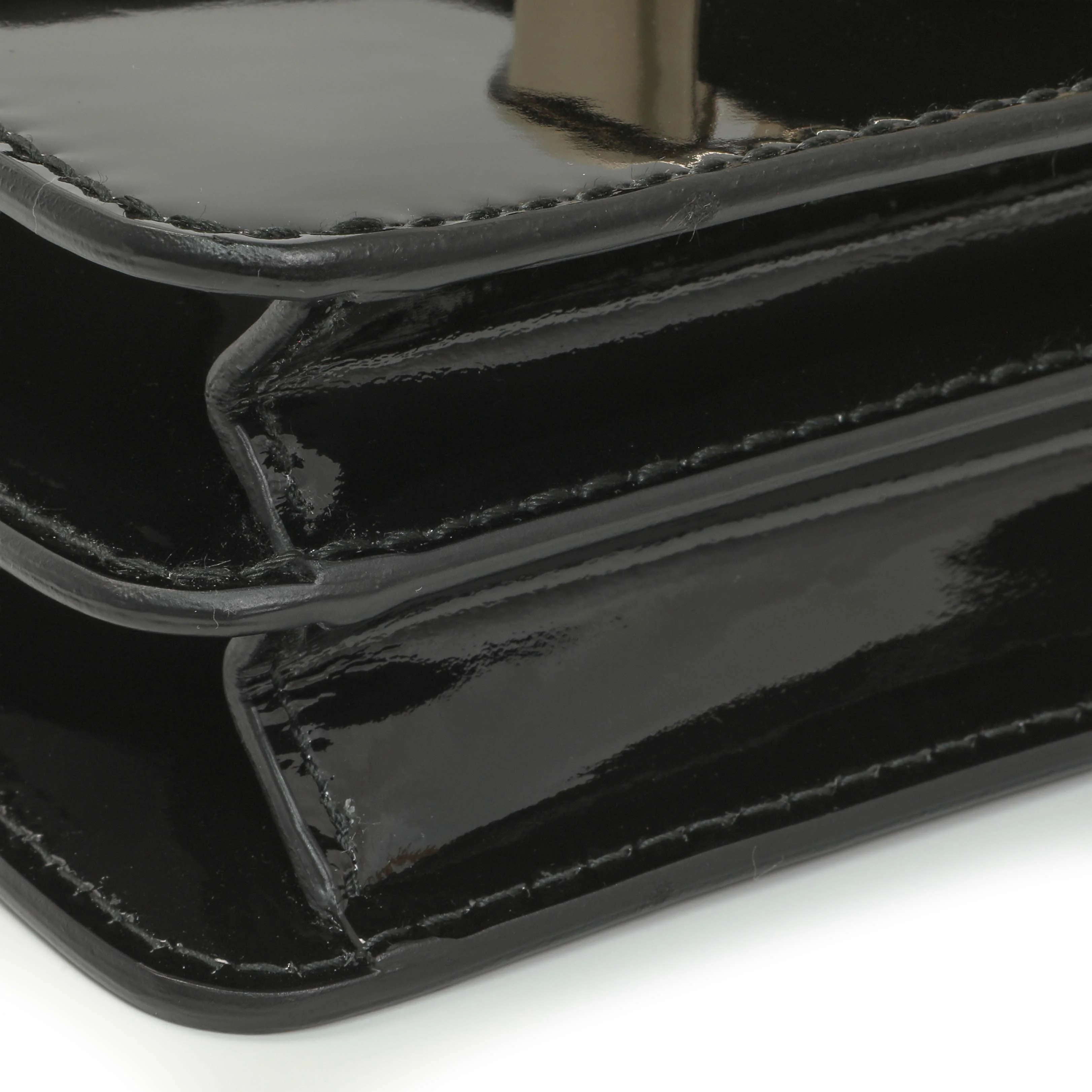 Gucci Black Patent 1973 Top Handle Flap - Image 8