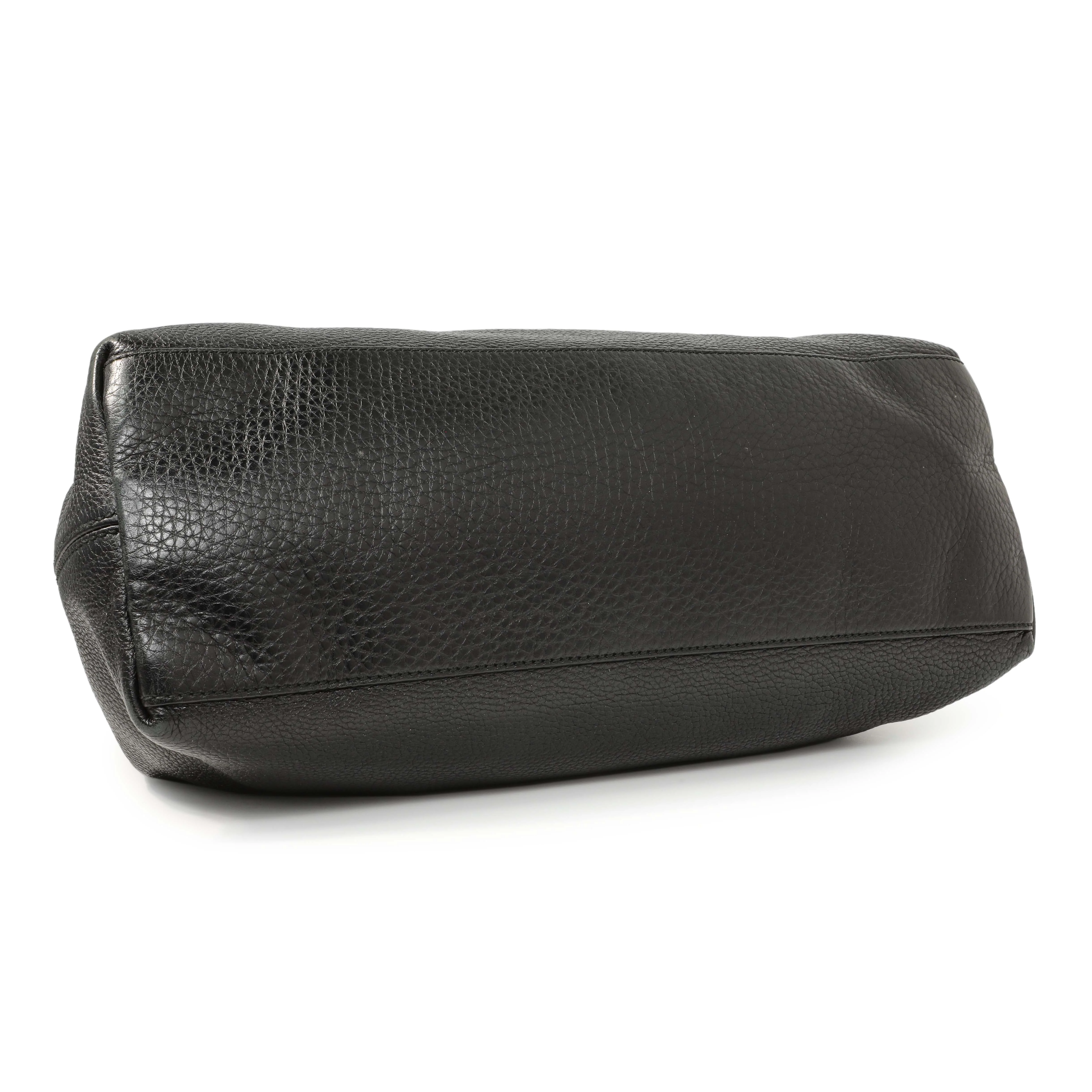 Gucci Black Pebbled Calfskin Medium Soho Chain Shoulder Bag - Image 3