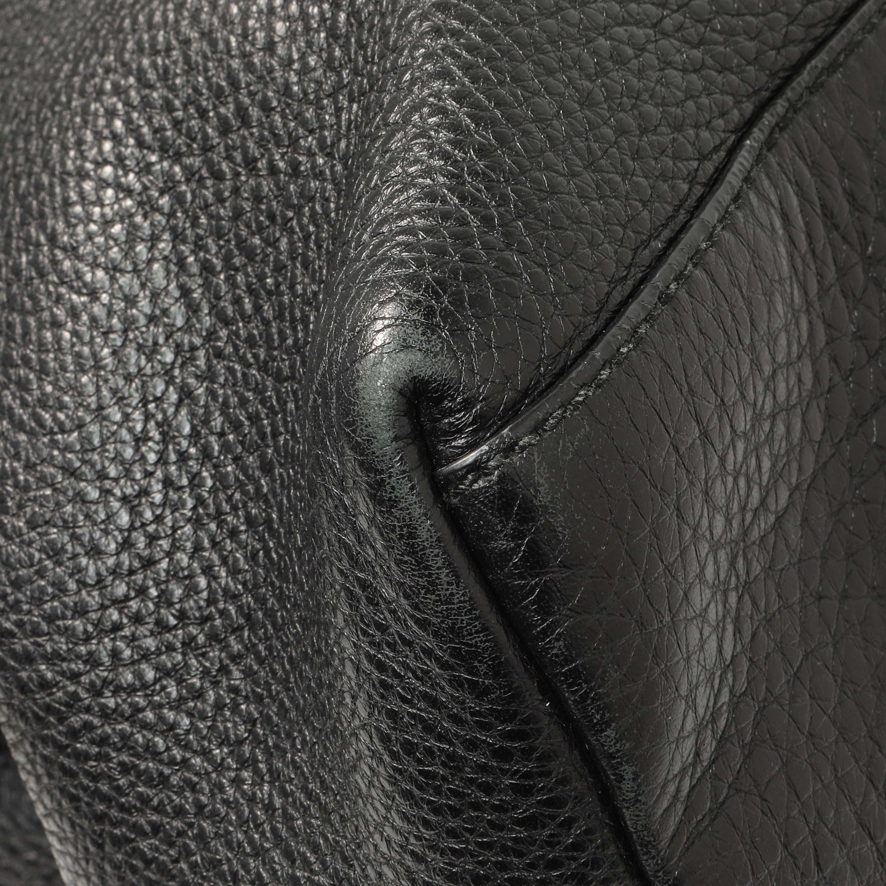 Gucci Black Pebbled Calfskin Medium Soho Chain Shoulder Bag - Image 4