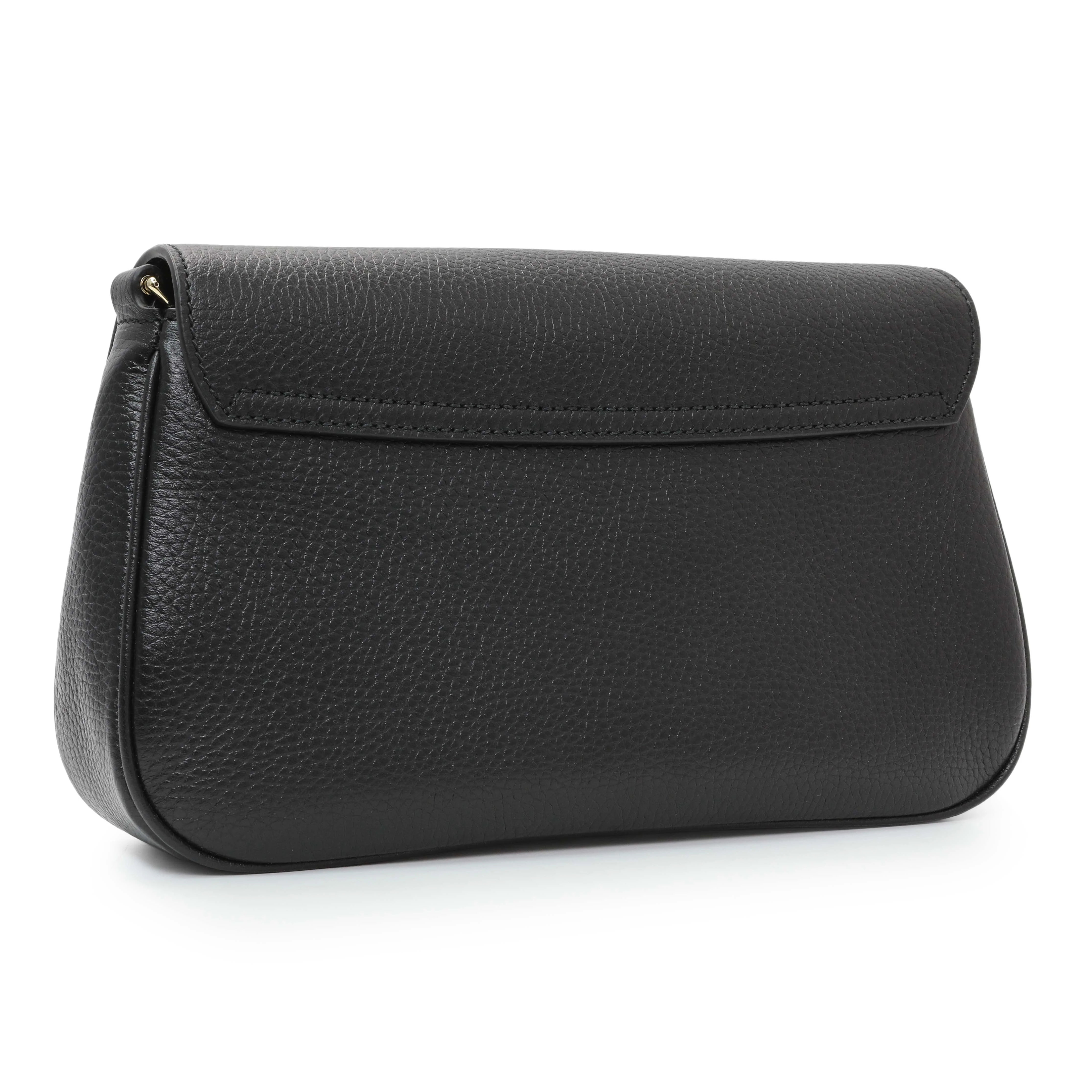 Gucci Black Pebbled Calfskin Medium Soho Flap Crossbody - Image 2