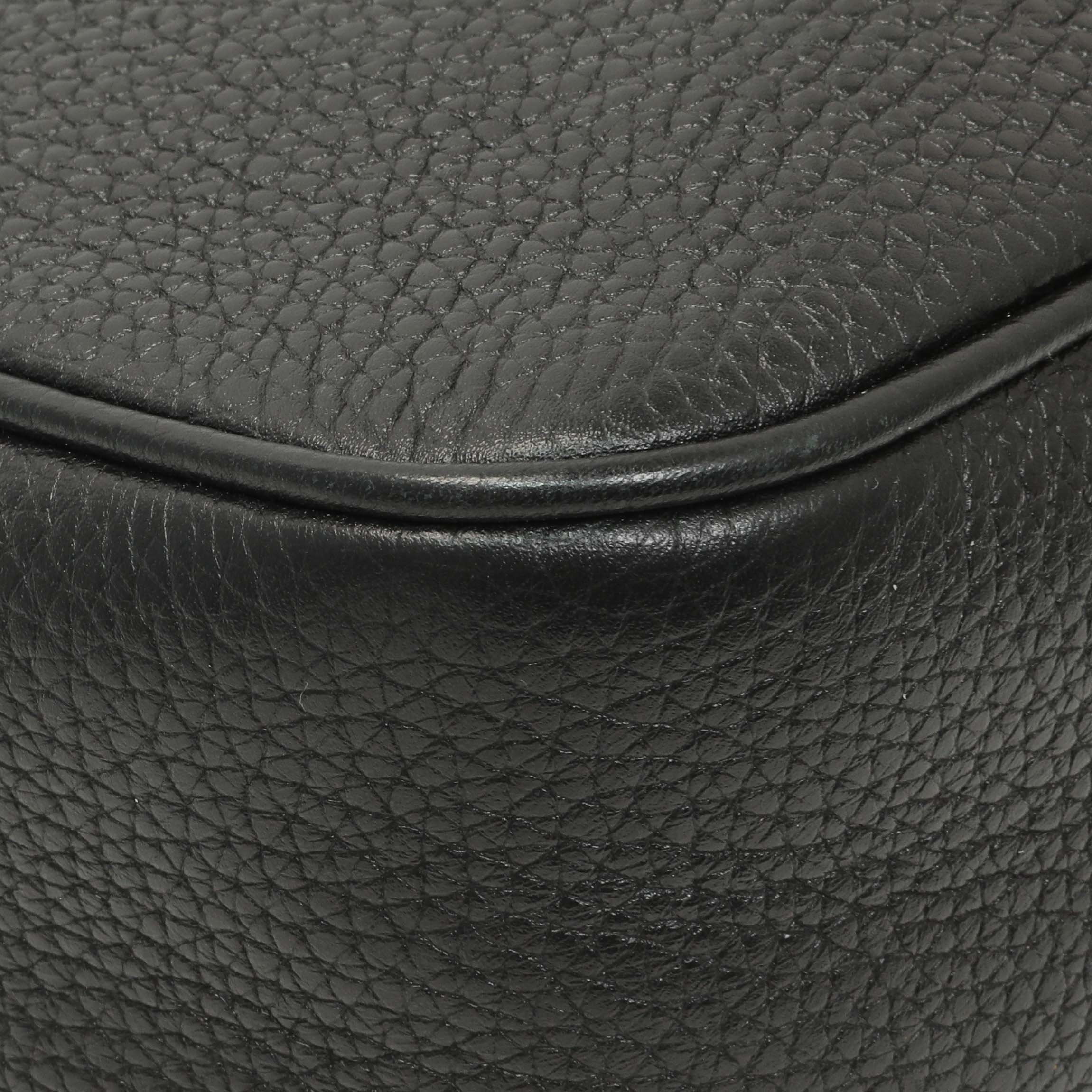 Gucci Black Pebbled Calfskin Small Soho Disco Bag - Image 6