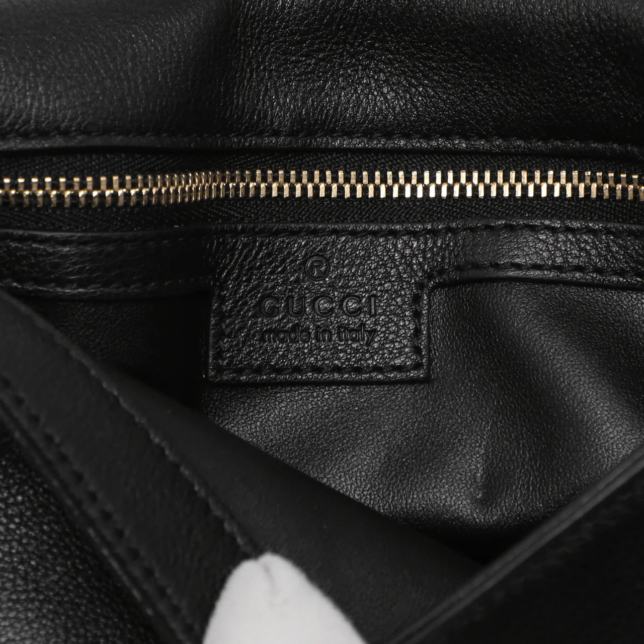 Gucci Black Roxy Calfskin Blondie Chain Shoulder Bag - Image 5