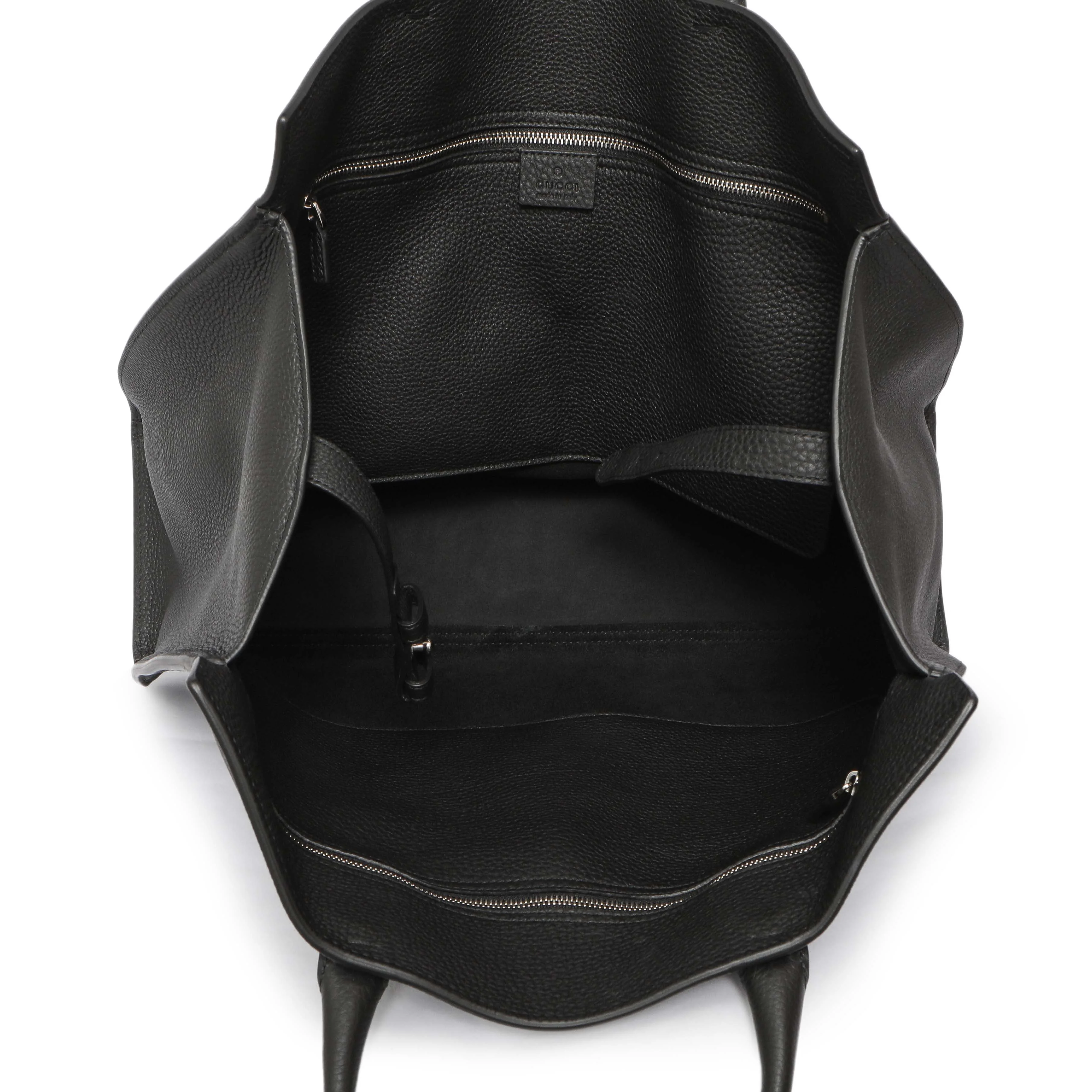 Gucci Black Soft Calfskin Medium Jackie Top Handle Bag - Image 4