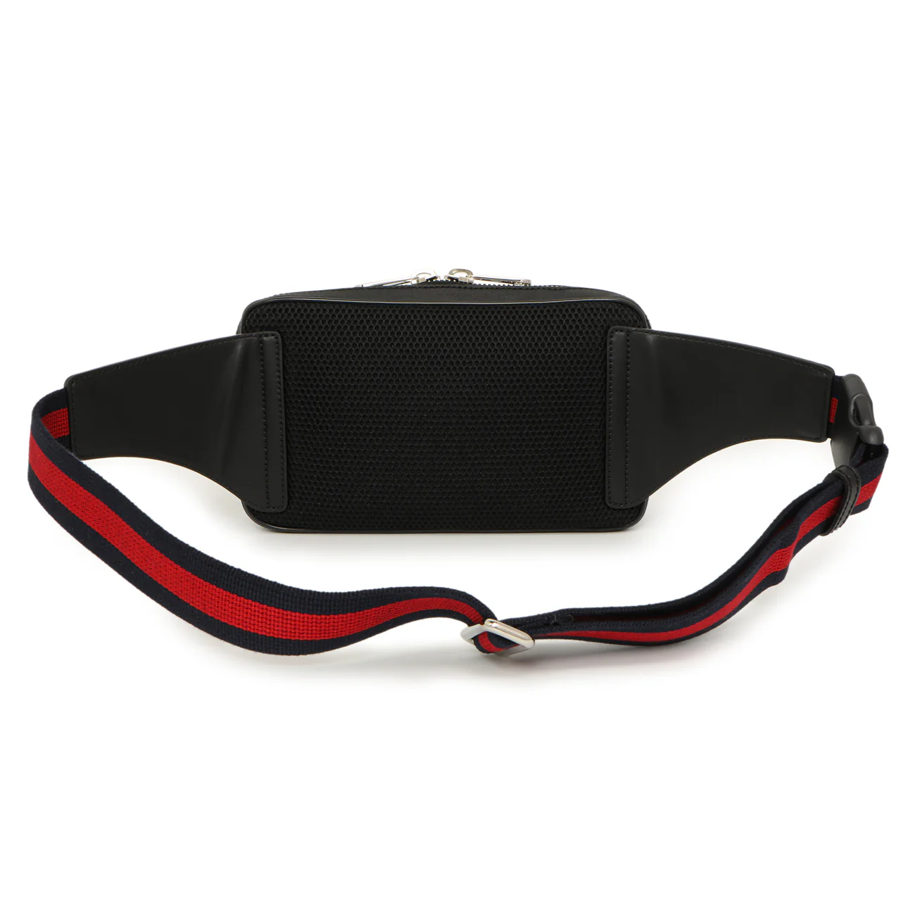 Gucci Black Soft GG Supreme Monogram Web Belt Bag - Image 2