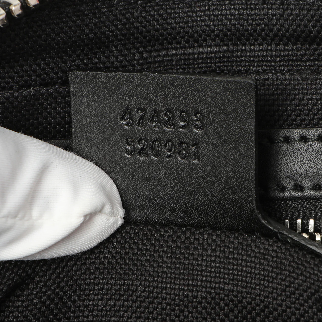 Gucci Black Soft GG Supreme Monogram Web Belt Bag - Image 6