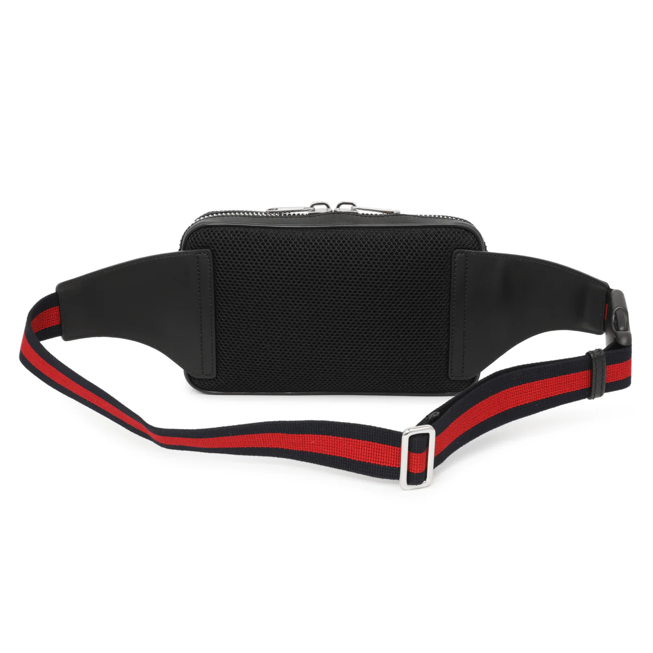 Gucci Black Soft GG Supreme Monogram Web Belt Bag - Image 2