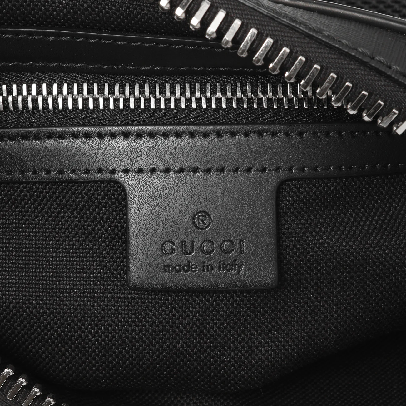Gucci Black Soft GG Supreme Monogram Web Belt Bag - Image 5