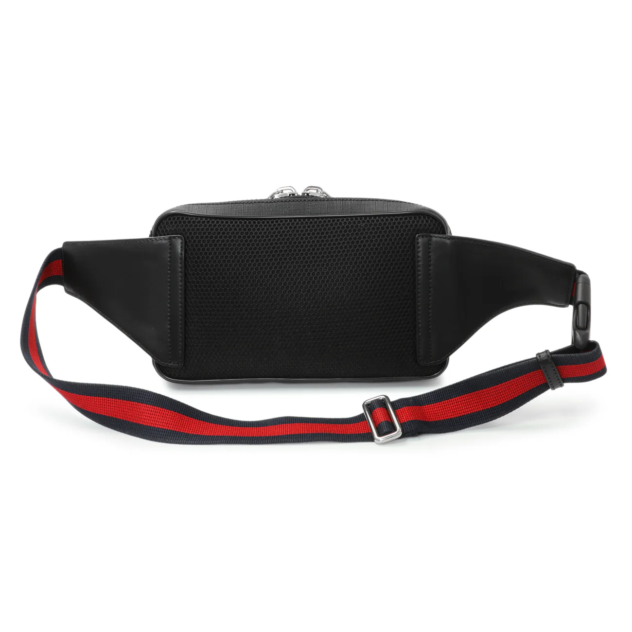 Gucci Black Soft GG Supreme Monogram Web Belt Bag - Image 2
