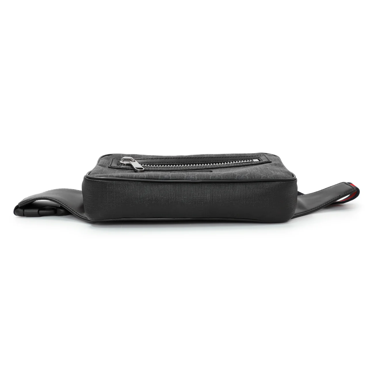 Gucci Black Soft GG Supreme Monogram Web Belt Bag - Image 3