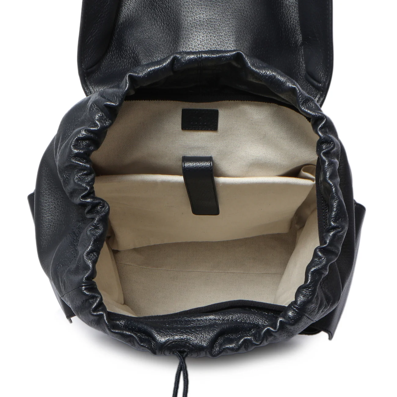 Gucci Blue Grained Calfskin Ophidia Double Buckle Backpack - Image 4