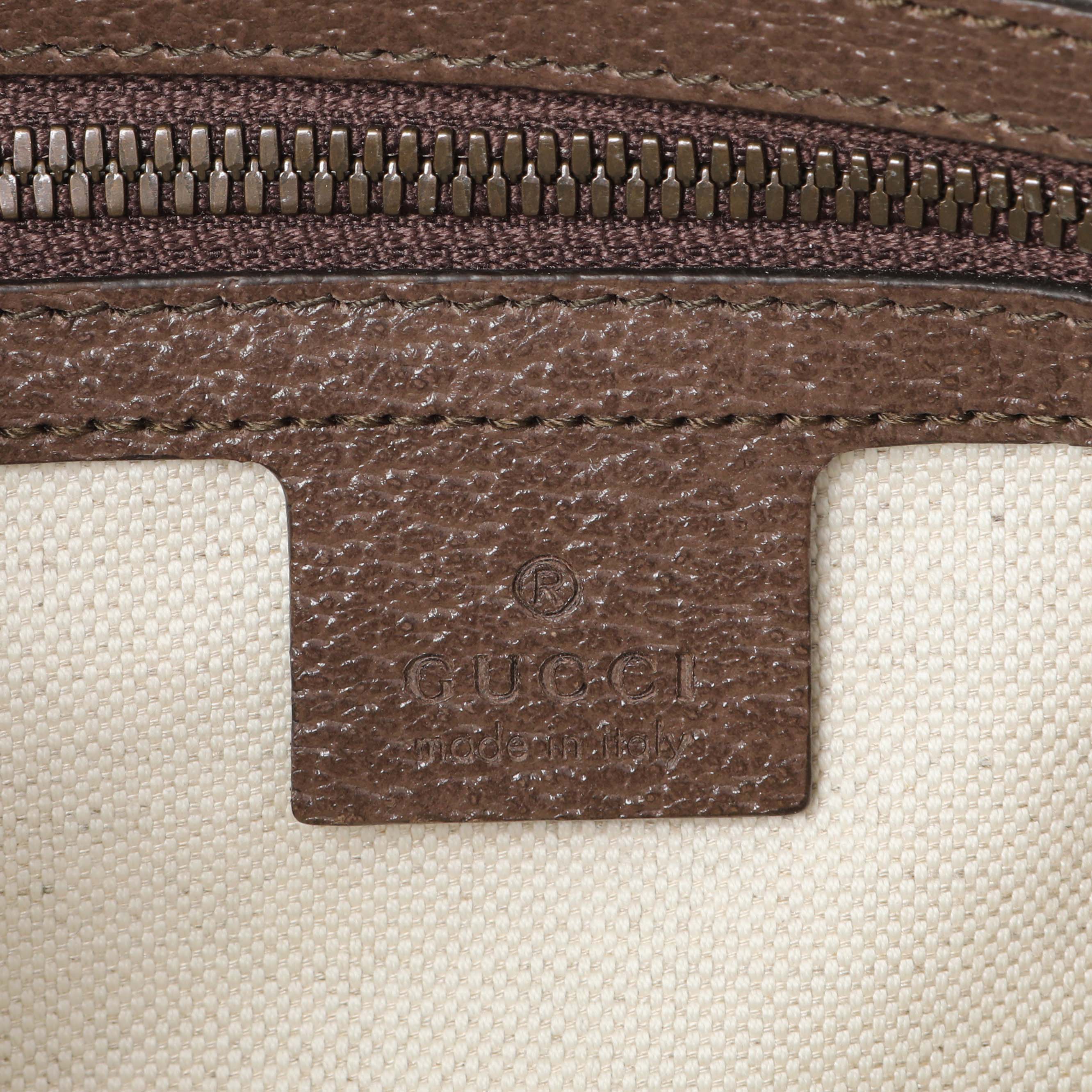 Gucci Brown Soft GG Supreme Monogram Medium Ophidia Belt Bag - Image 5