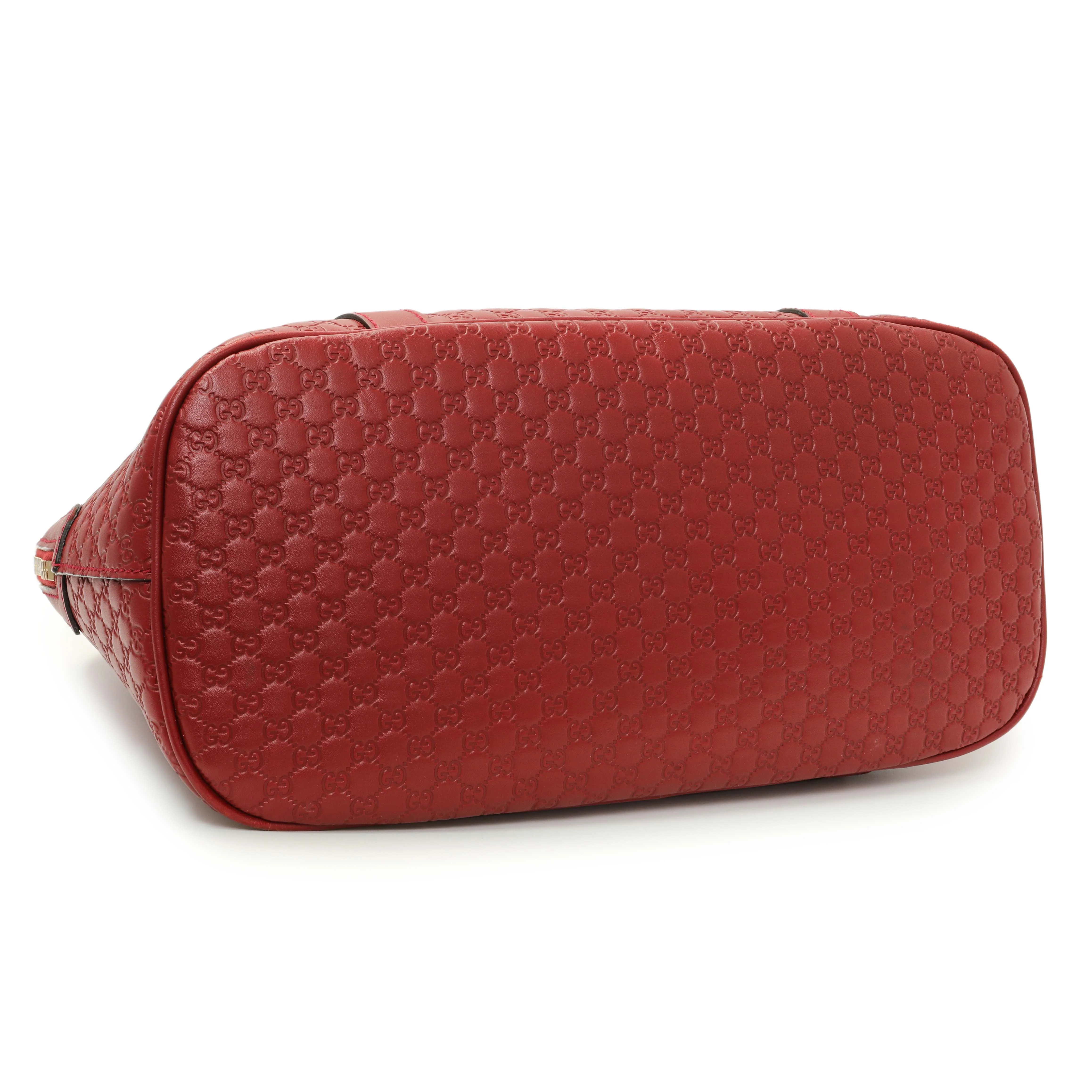 Gucci Burgundy Soft Microguccissima Medium Dome Bag - Image 3
