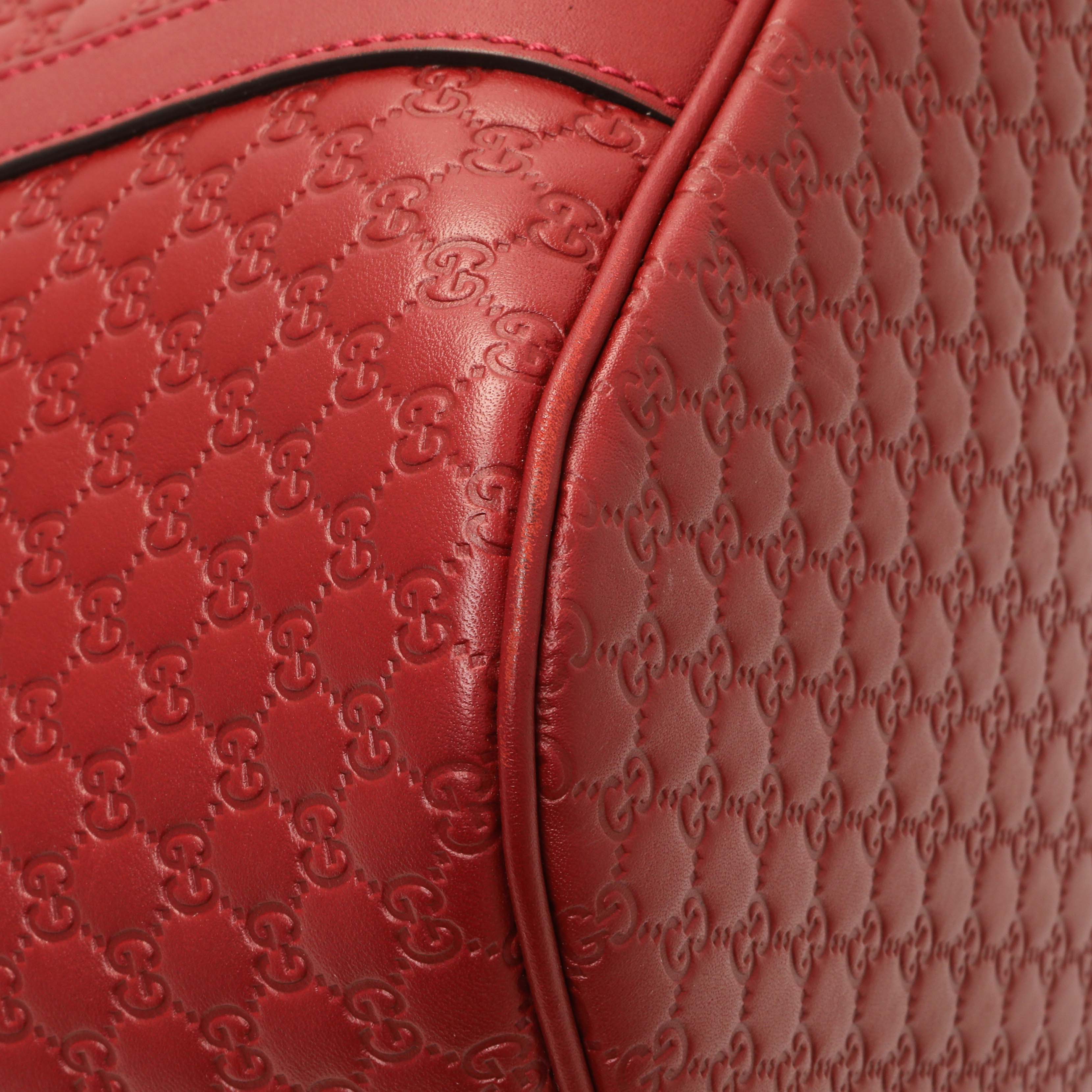 Gucci Burgundy Soft Microguccissima Medium Dome Bag - Image 4