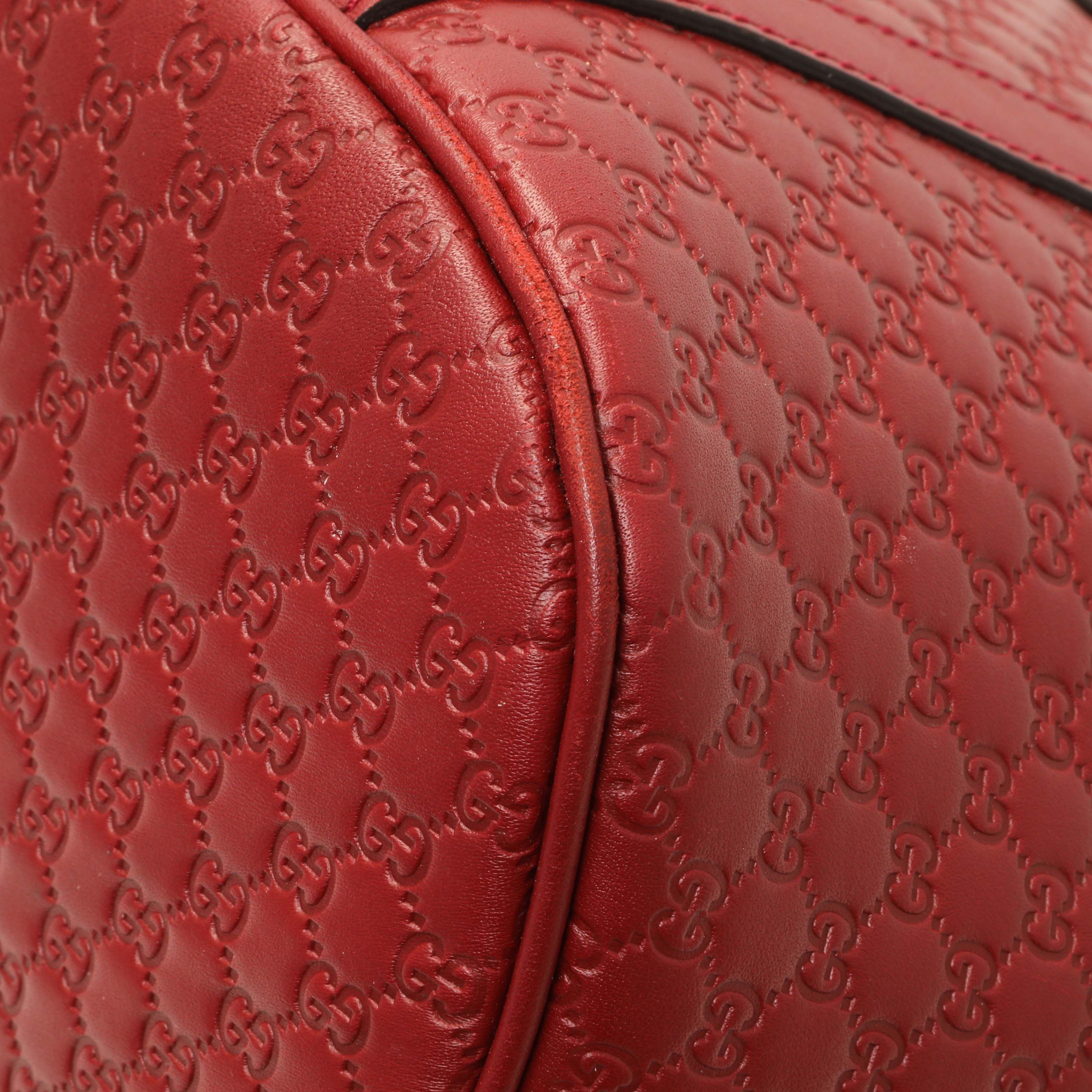 Gucci Burgundy Soft Microguccissima Medium Dome Bag - Image 5